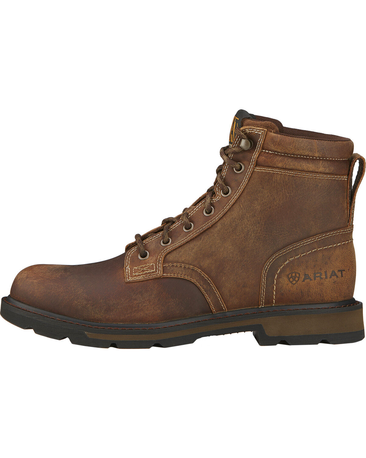 Ariat Men's Groundbreaker 6" Lace-Up Work Boots - Soft Toe