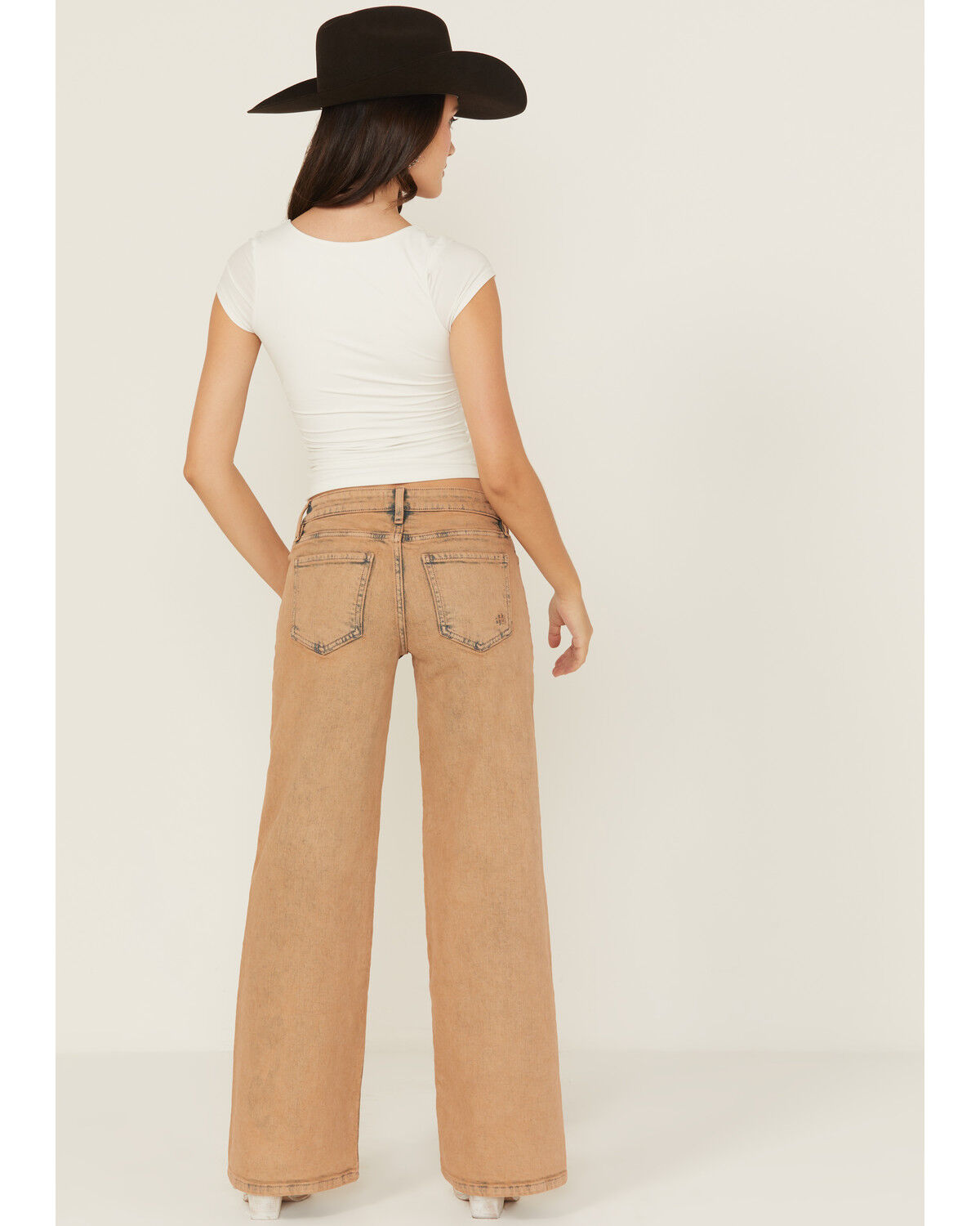 Miss Me Women's Mid Rise Wide Leg Stretch Denim Jeans