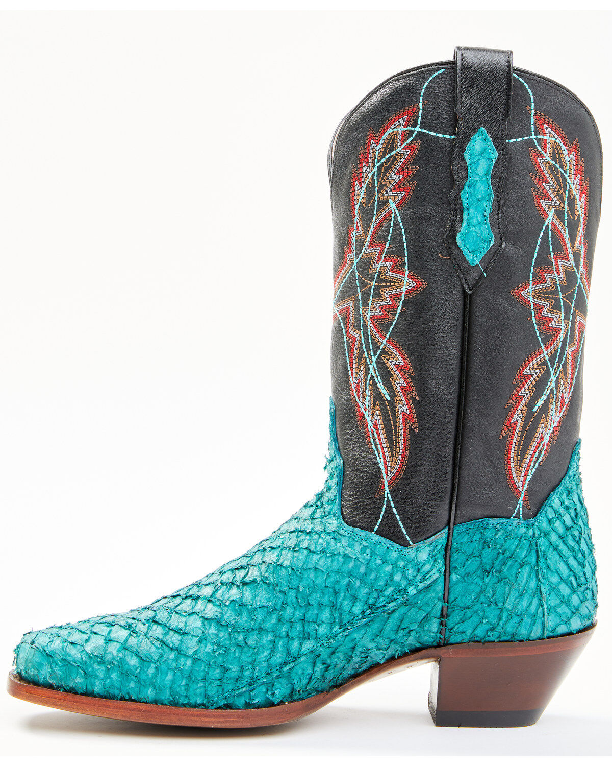 Dan Post Women's Exotic Seabass Skin Western Boots - Square Toe