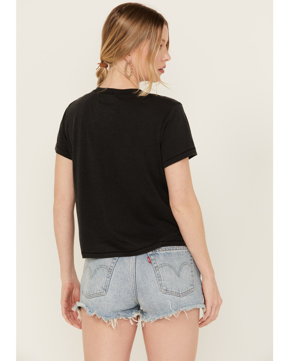 The Laundry Room Women's Rhinestone Coors Neon Light Short Sleeve Graphic Tee