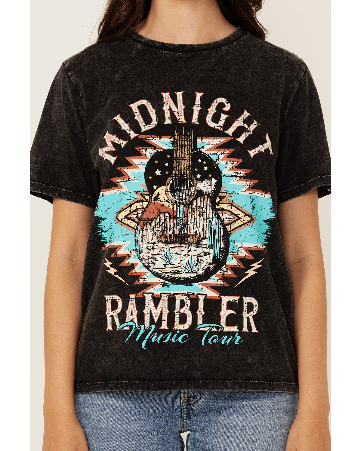 Rock & Roll Denim Women's Midnight Short Sleeve Graphic Tee
