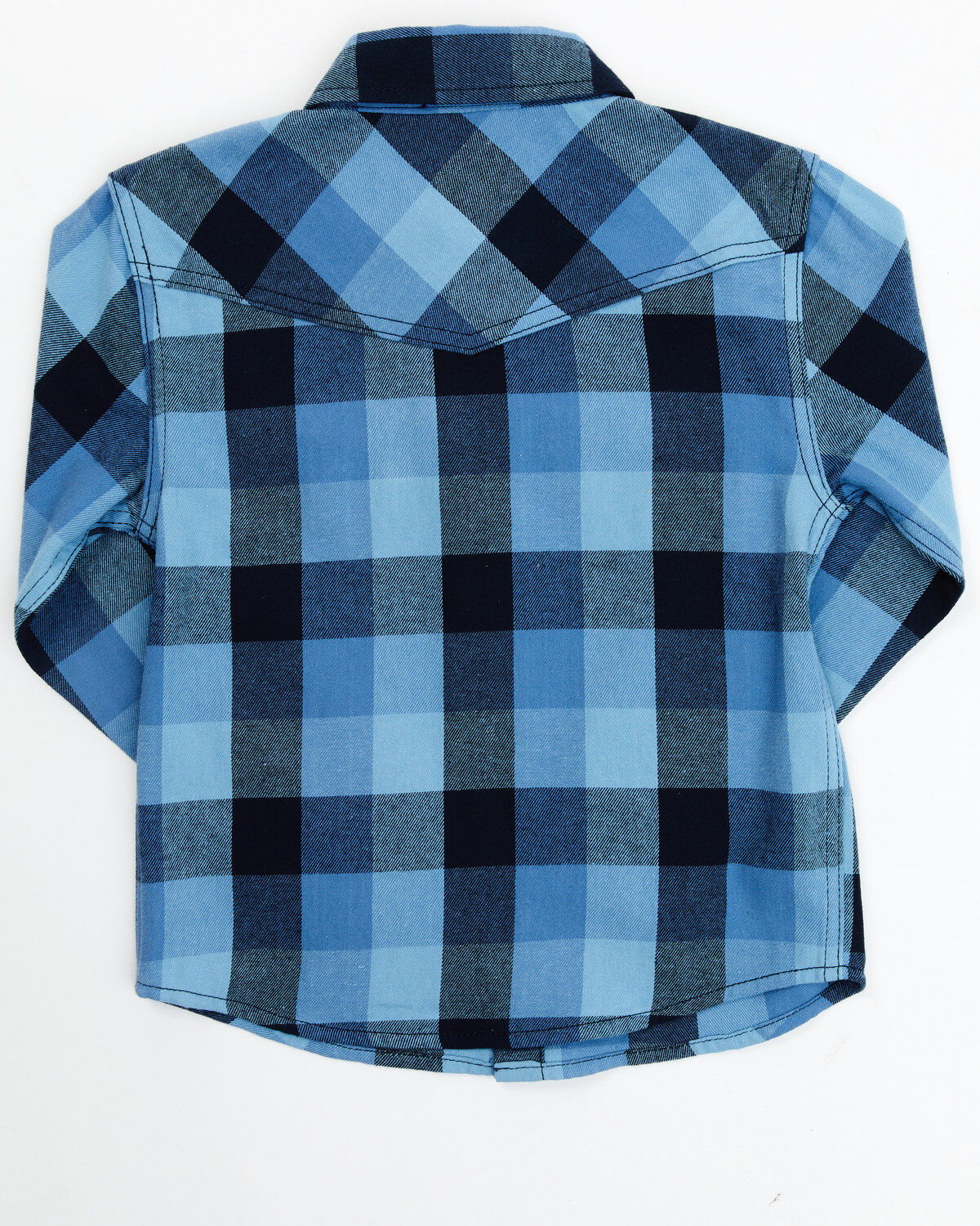 Cody James Boys' Plaid Print Long Sleeve Snap Western Shirt