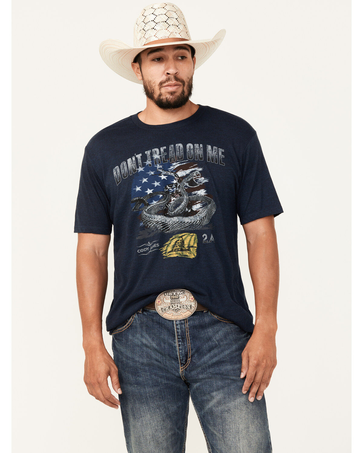 Cody James Men's Tread On Me Short Sleeve Graphic T-Shirt