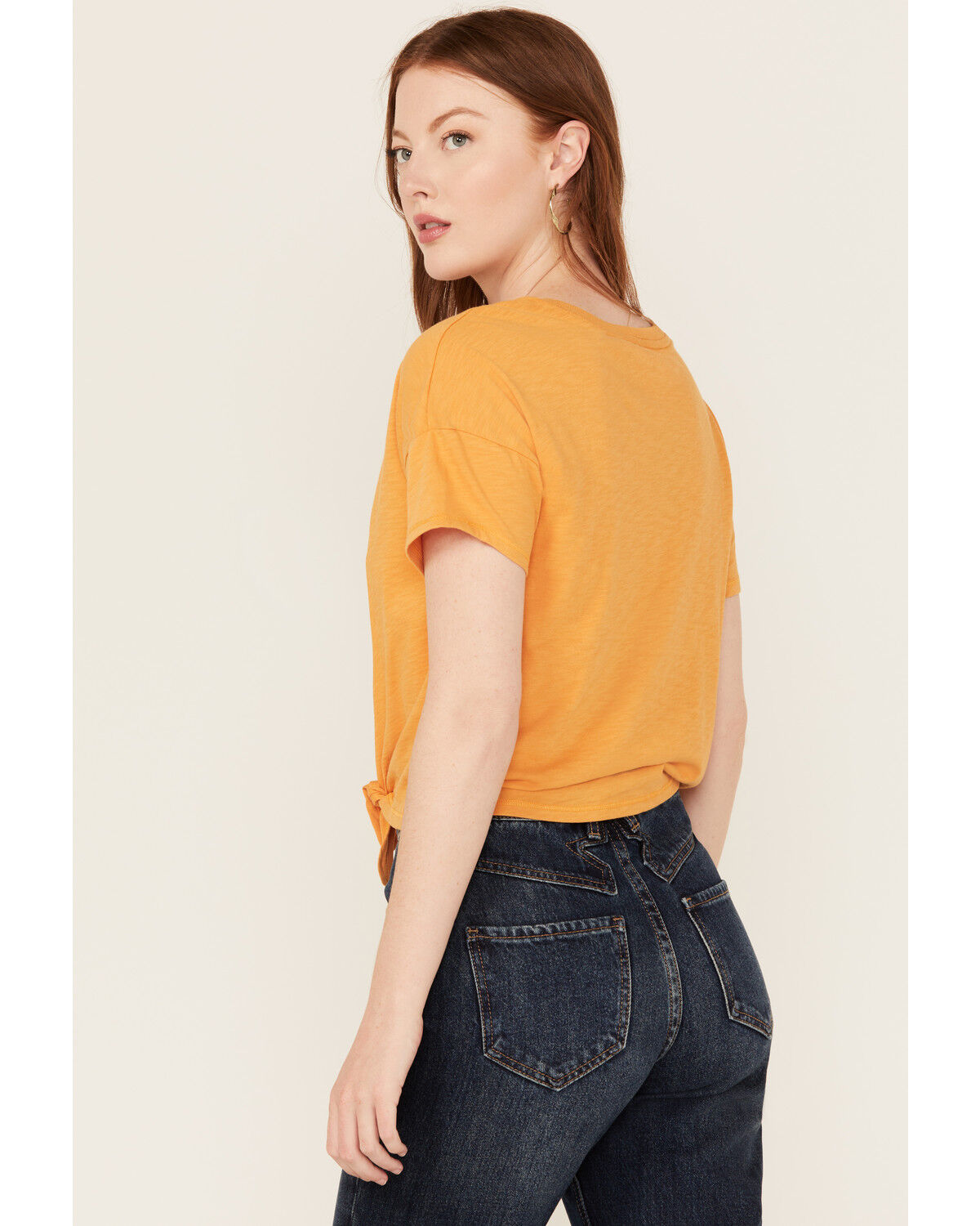 Shyanne Women's Cowboy Take Me Away Short Sleeve Tie-Front Tee