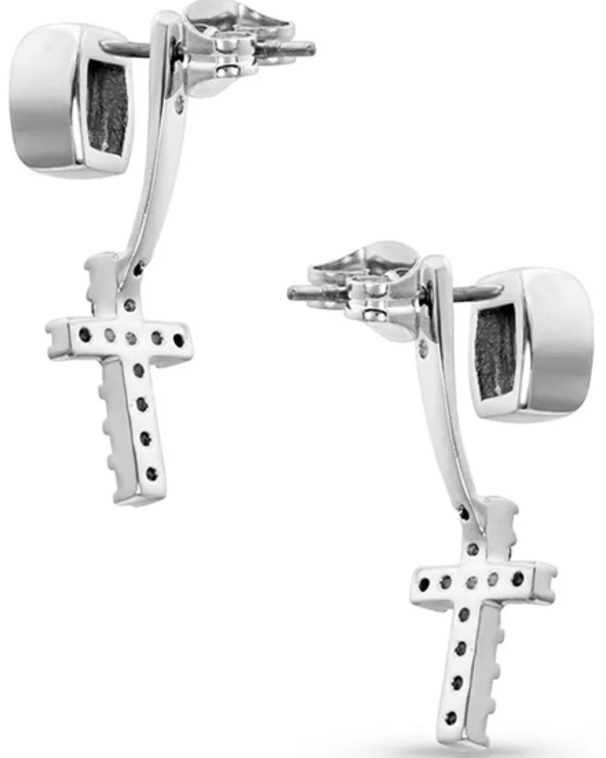 Montana Silversmiths Women's Star Lights Faith Cross Earrings