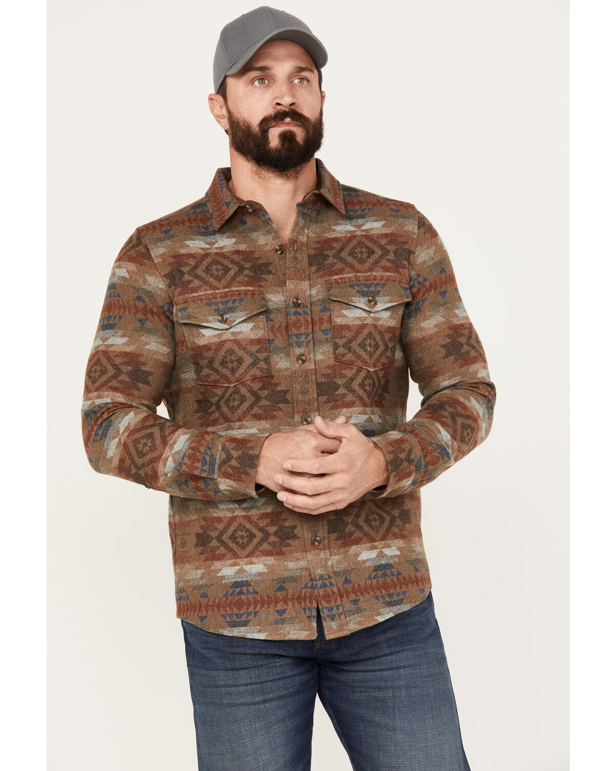 Pendleton Men's LA Pine Button-Down Long Sleeve Western Shirt