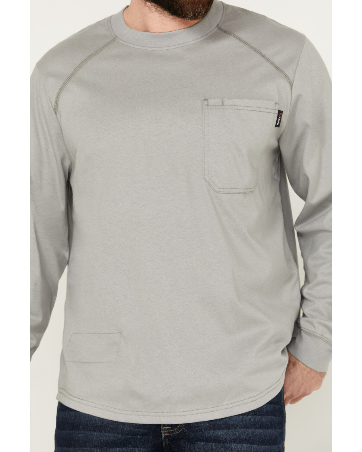 Hawx Men's FR Long Sleeve Pocket Work T-Shirt