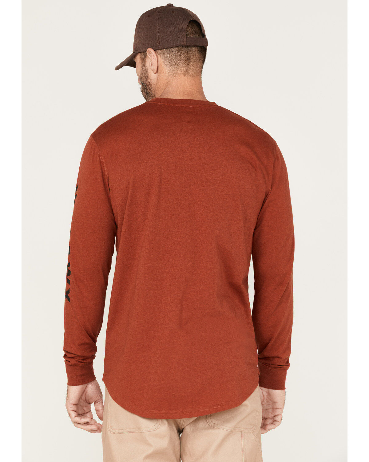 Hawx Men's Solid Logo Graphic Work T-Shirt