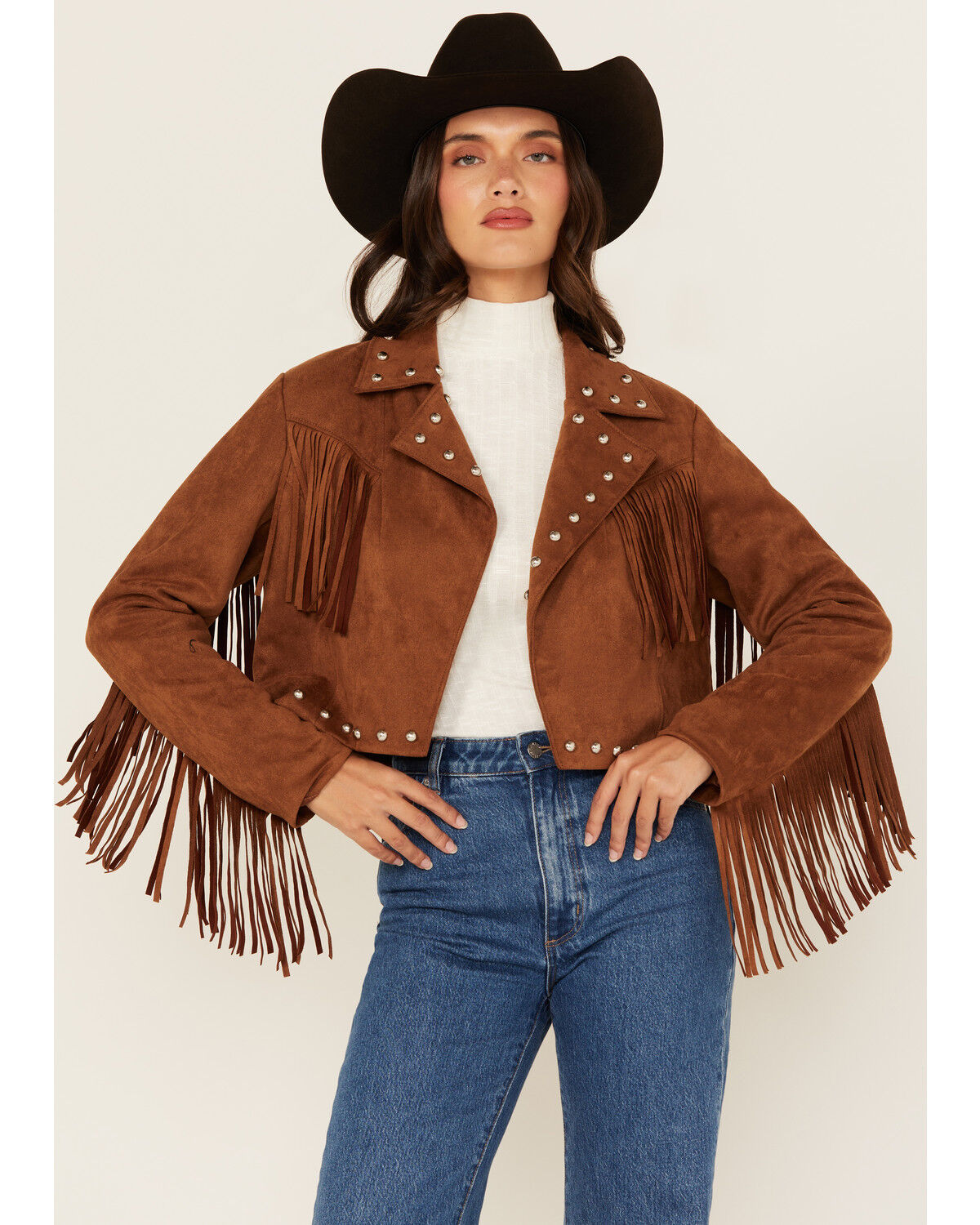 26 International Women's Faux Suede Jacket