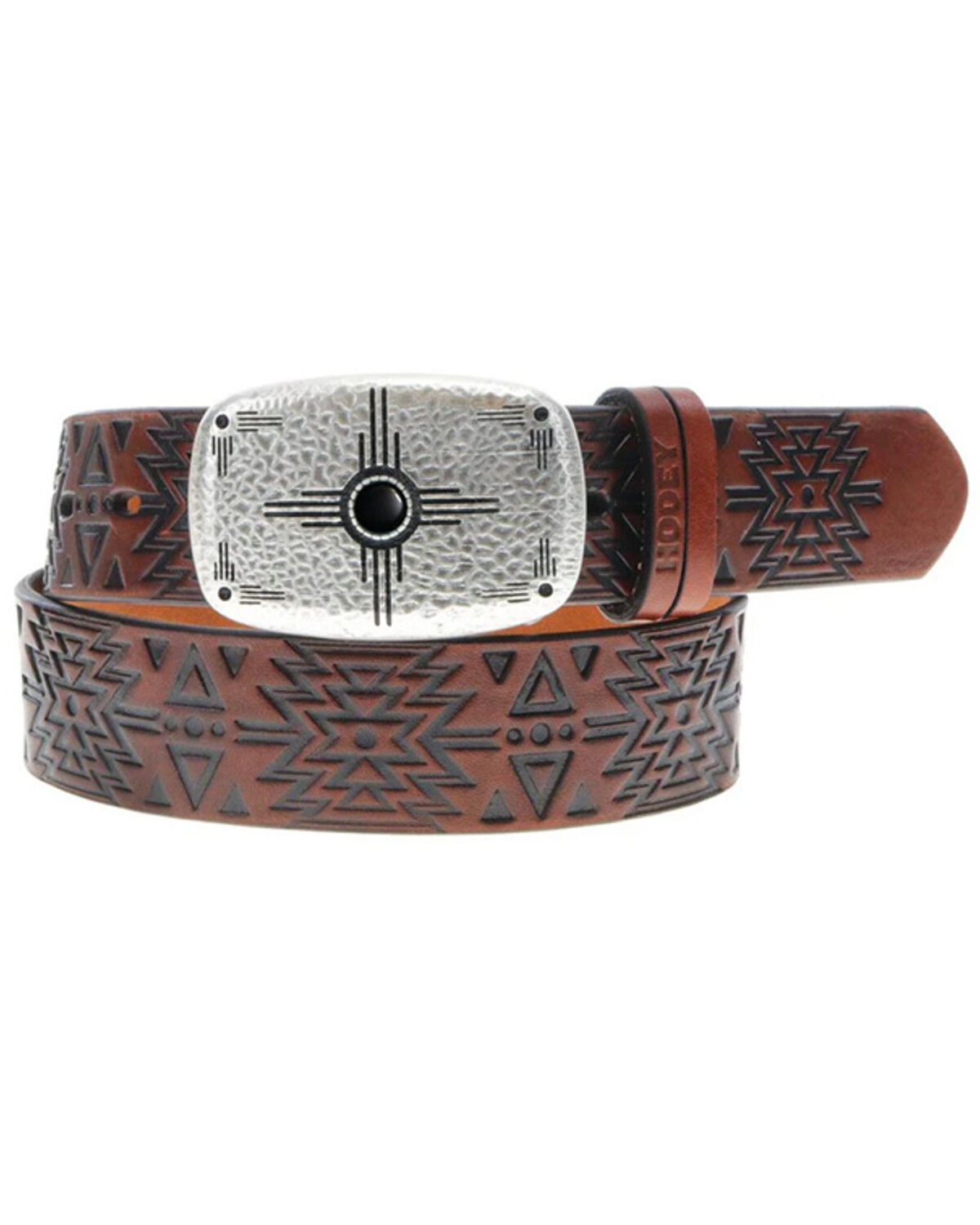 Hooey Women's Dakota Southwestern Embossed Buckle Belt