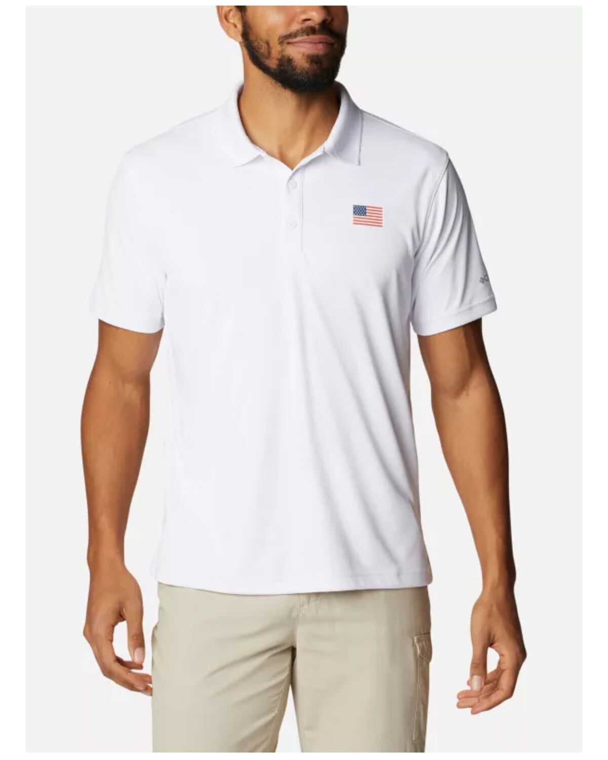 Columbia Men's Terminal Tackle Texas Flag Polo Shirt