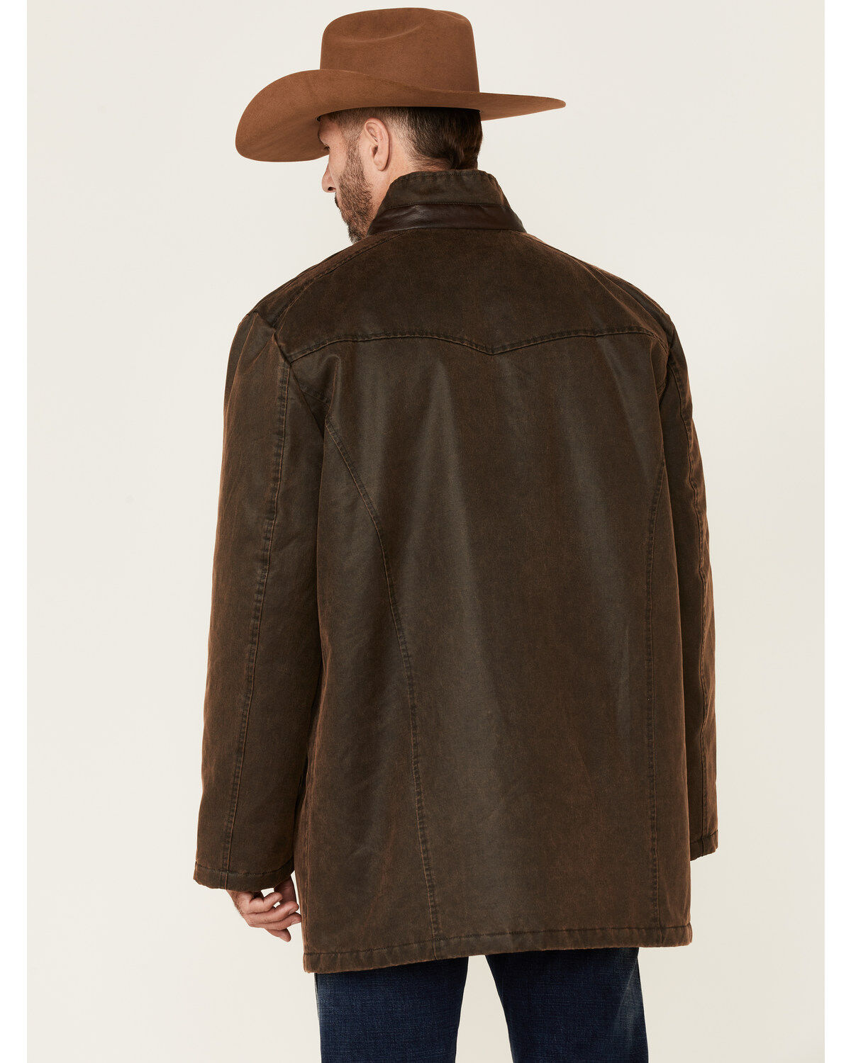 Cripple Creek Men's Enzyme Washed Storm-Flap Long Coat