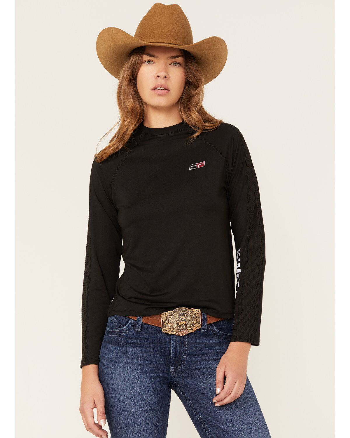 Kimes Ranch Women's KR1 Tech Logo Long Sleeve Tee