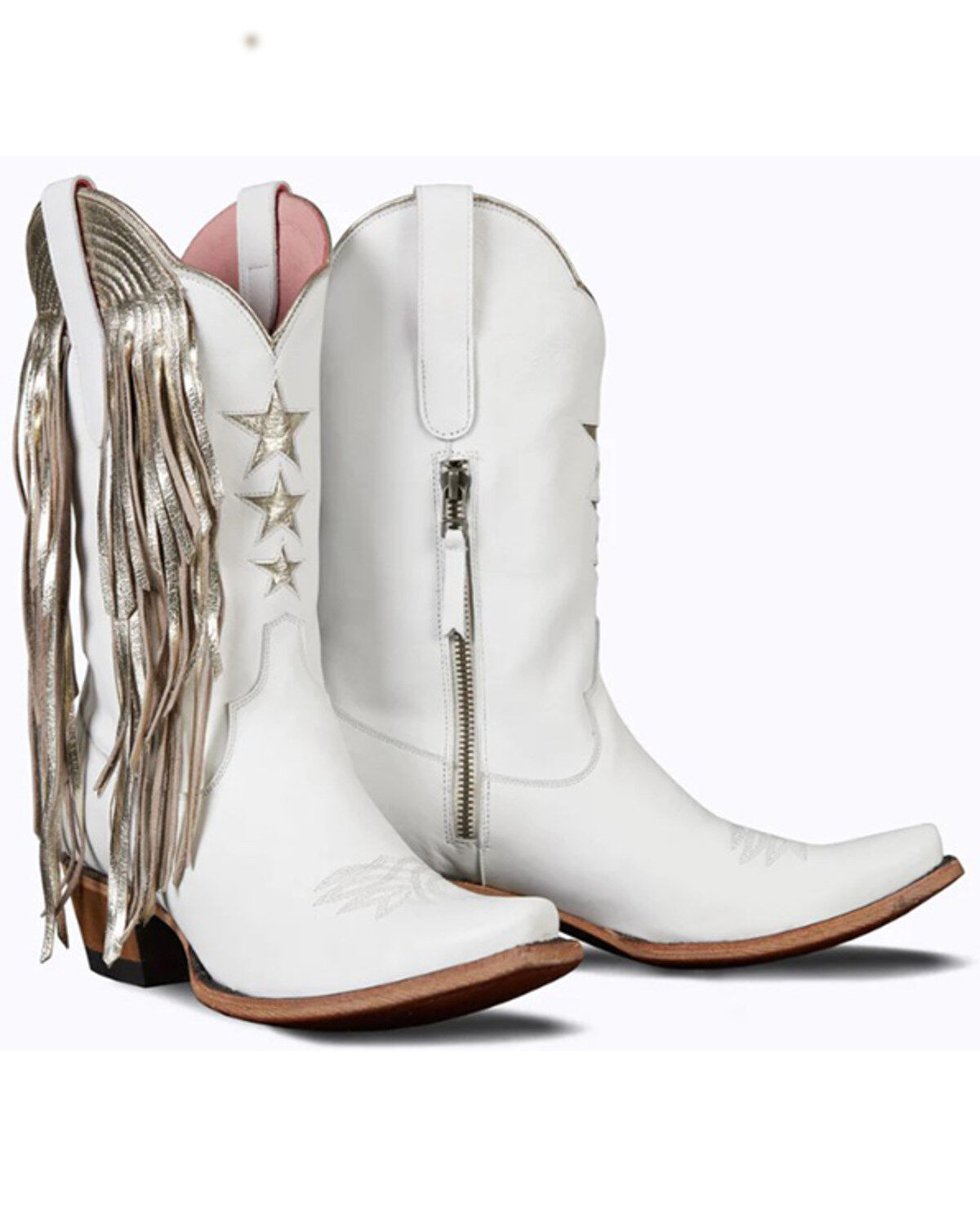 Lane Women's Fringe Star Western Boots - Snip Toe