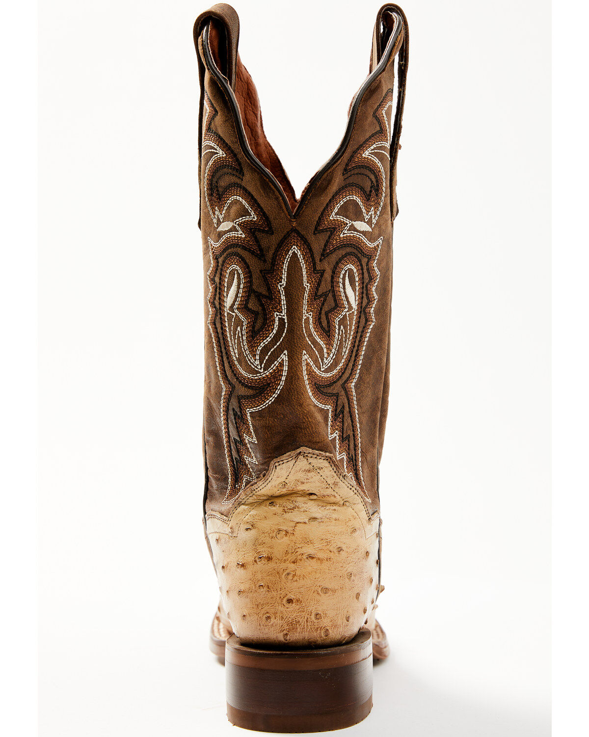 Dan Post Women's Exotic Full Quill Ostrich Western Boots - Broad Square Toe