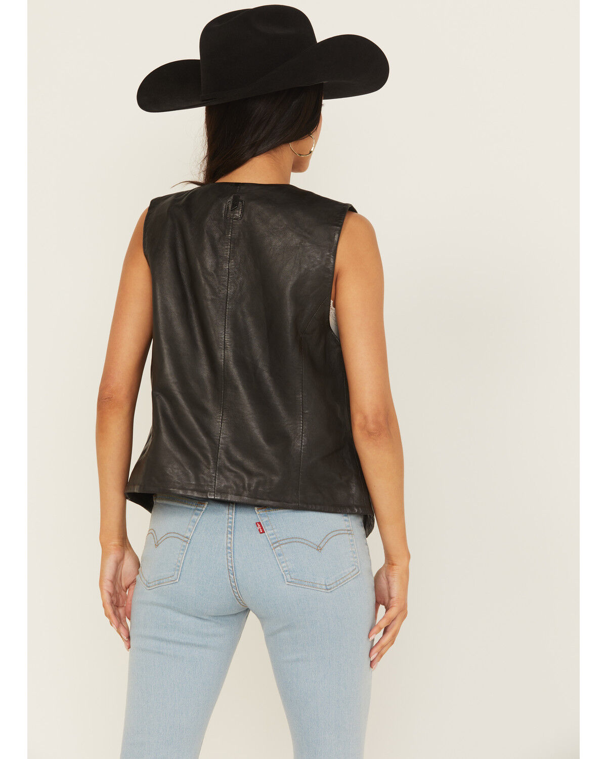 Mauritius Leather Women's Button-Down Leather Vest