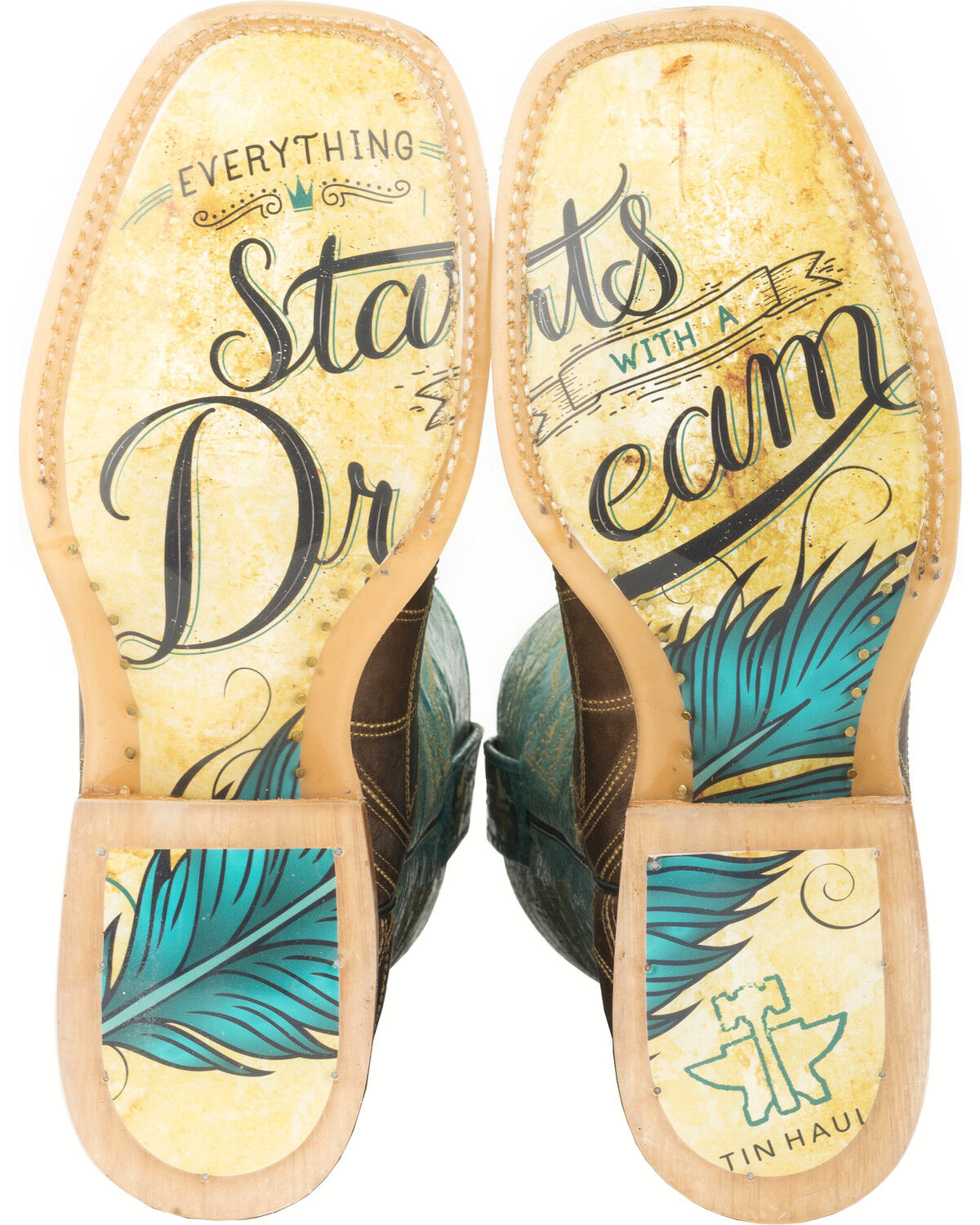 Tin Haul Dreamcatcher Cowgirl Boots - Square Toe