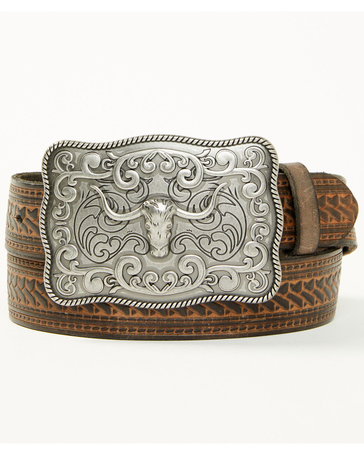 Cody James Men's Declan Embossed Buckle Belt - Big