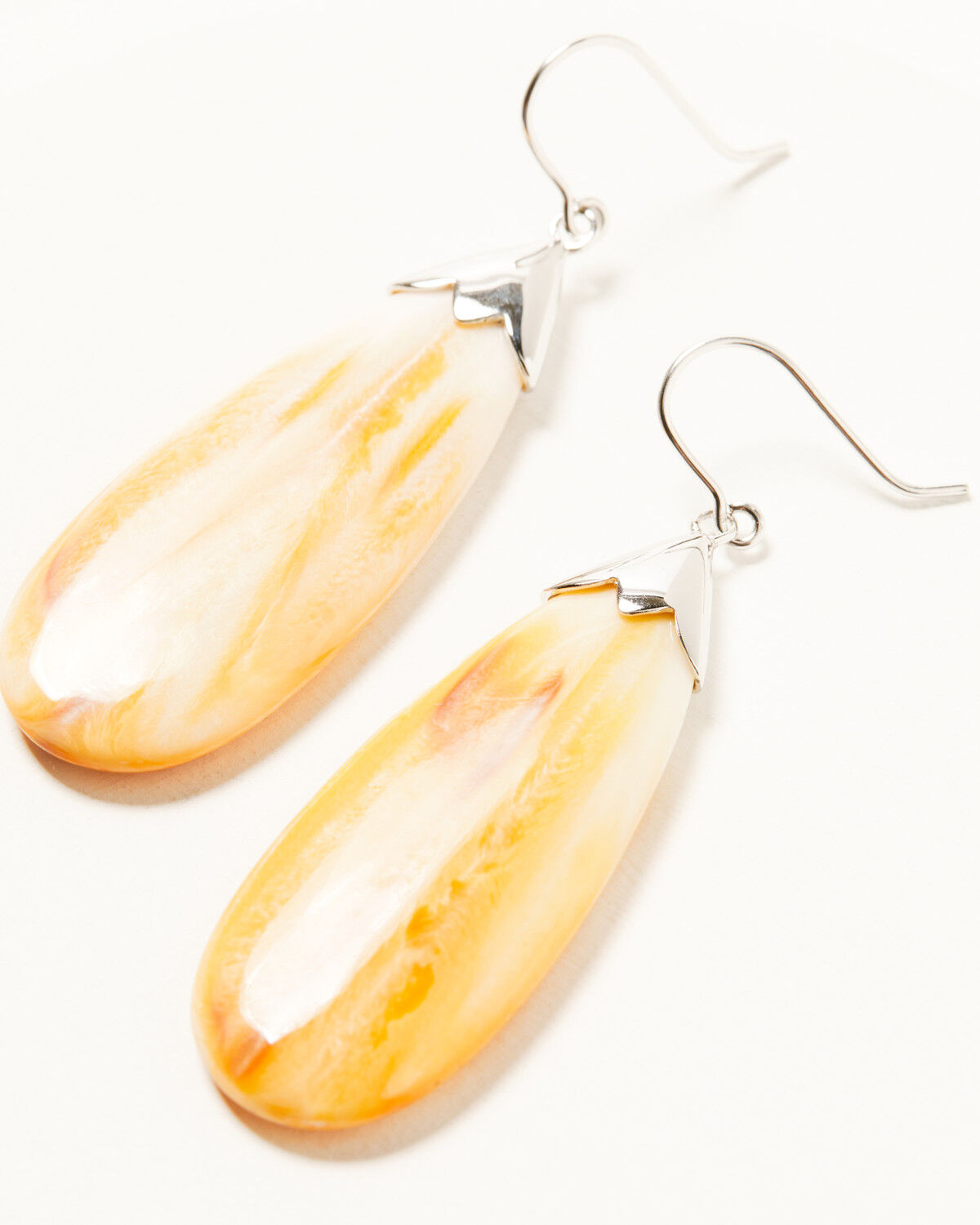 Paige Wallace Women's Spiny Oyster Teardrop Earrings