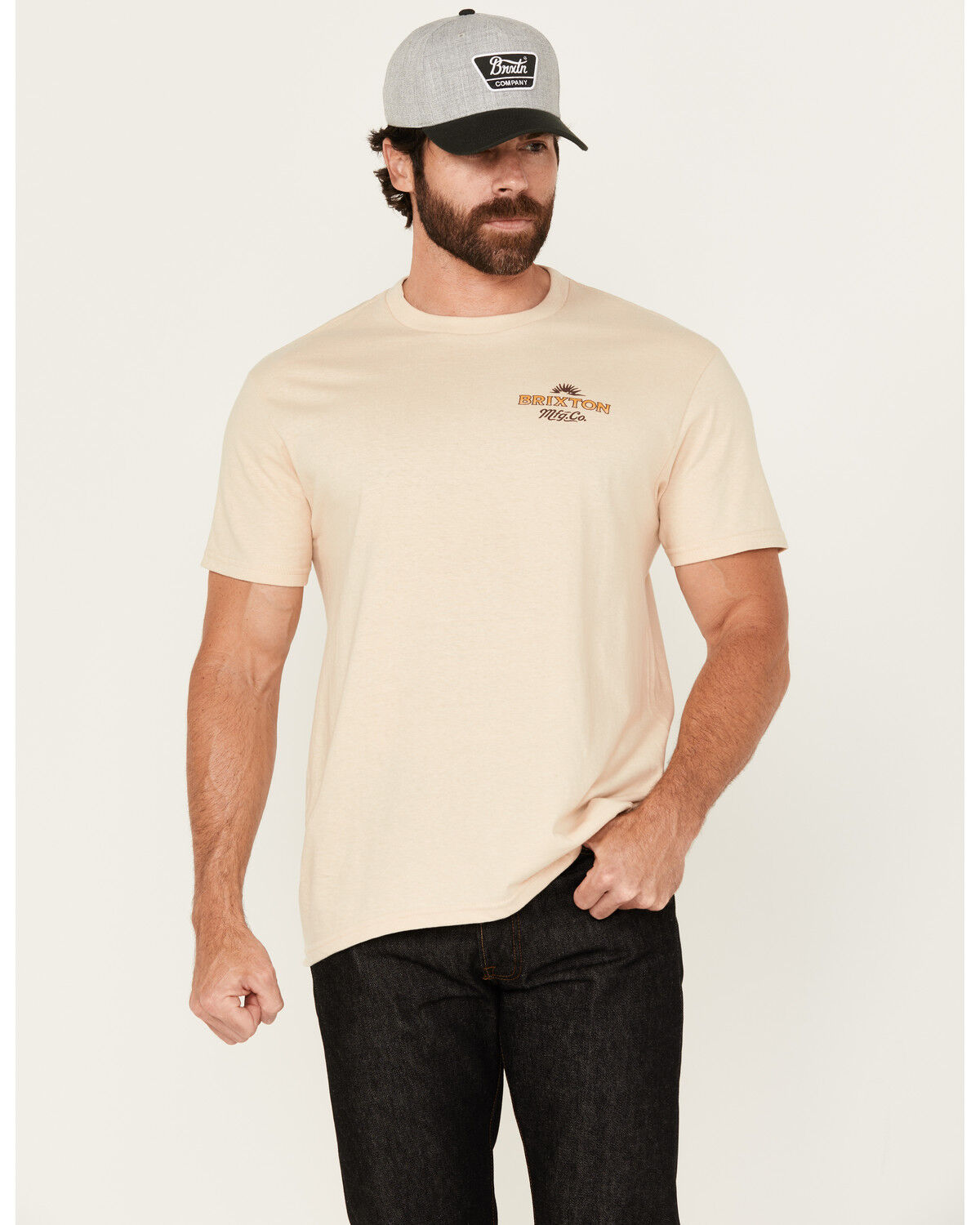 Brixton Men's Wrangling Cowboy Short Sleeve Graphic T-Shirt