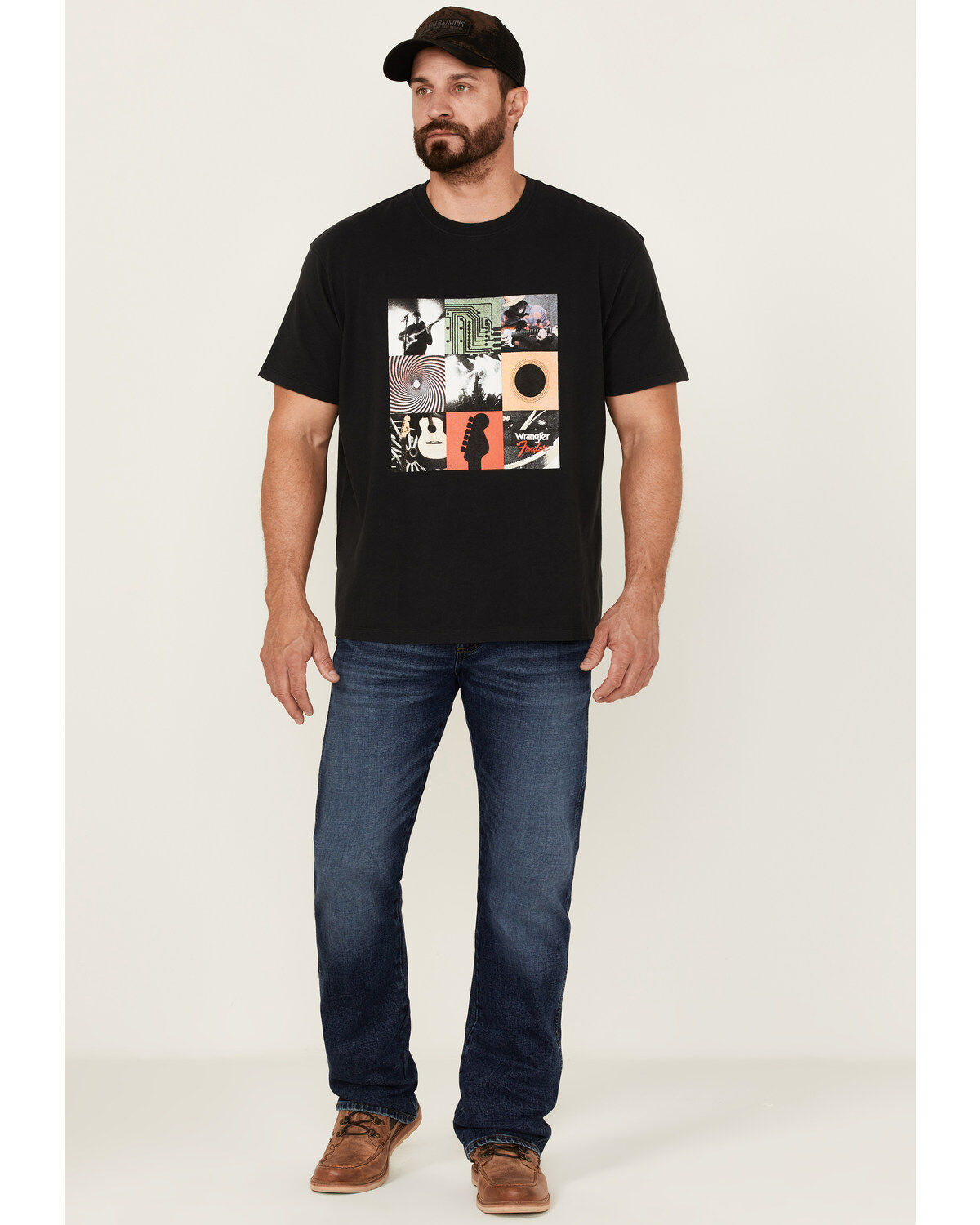 Wrangler X Fender Men's Archives Vintage Graphic T-Shirt