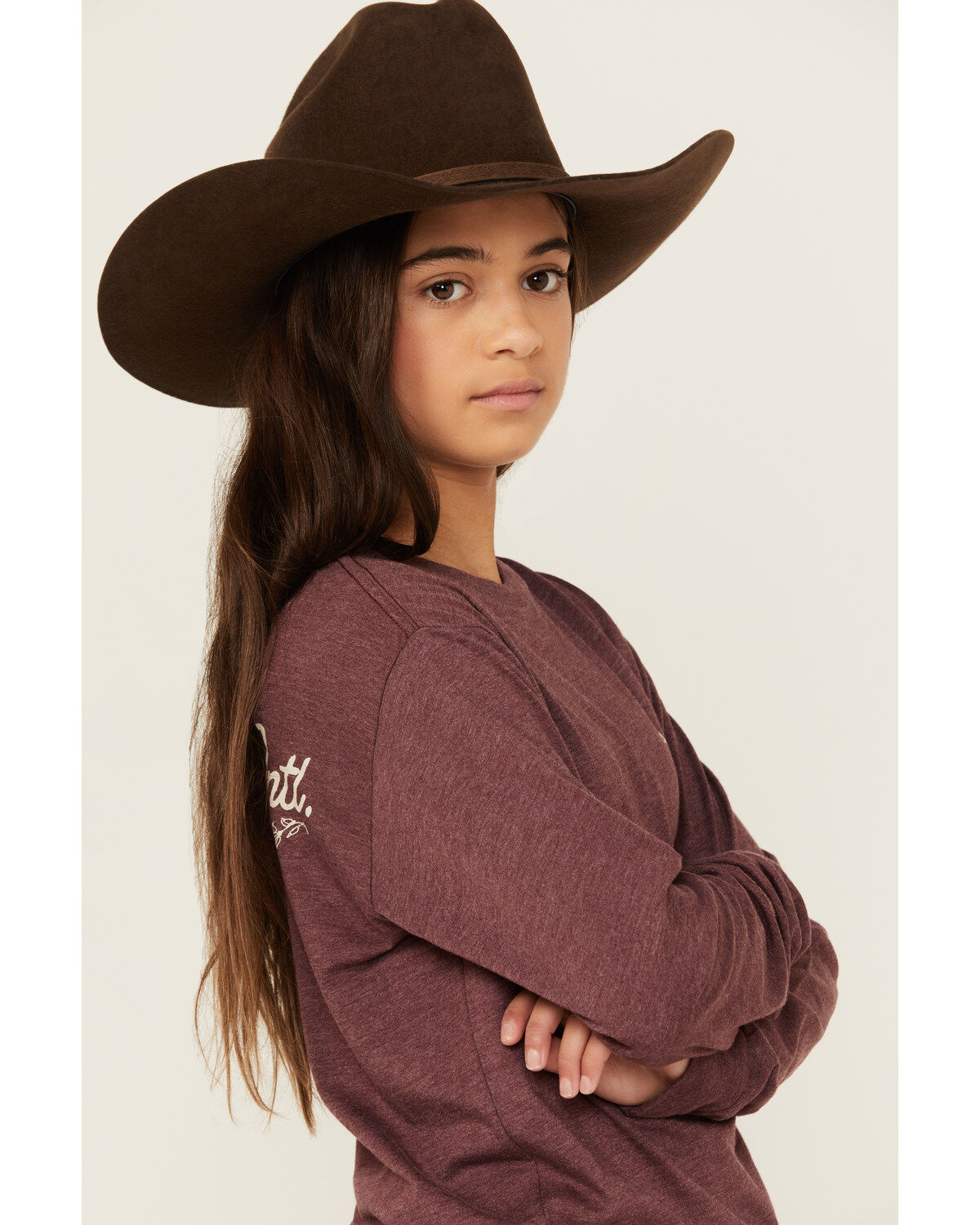 Ariat Girls' Horseshoe Long Sleeve Graphic Tee