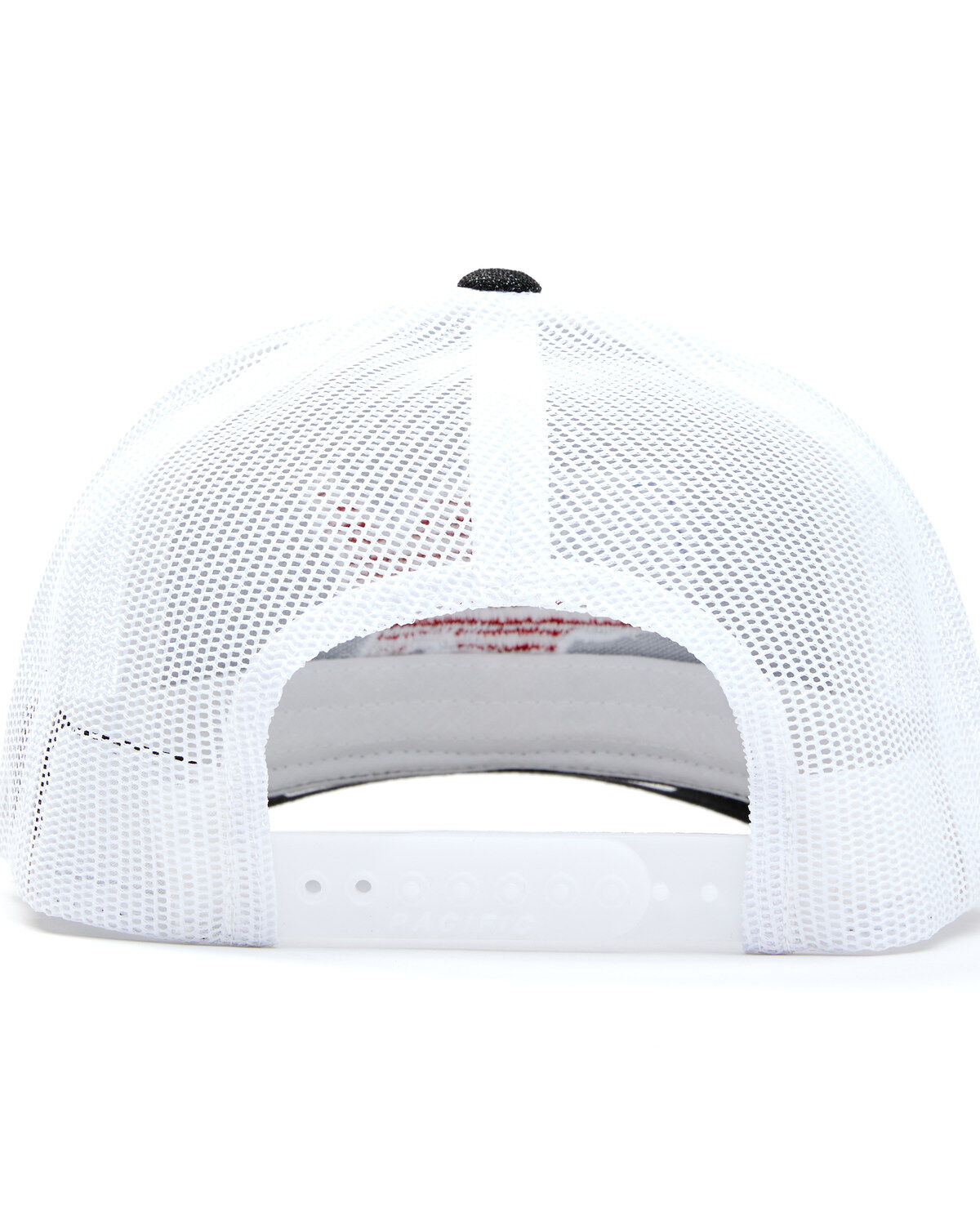 Oil Field Hats Men's Black & White American Flag US Patch Mesh-Back Ball Cap