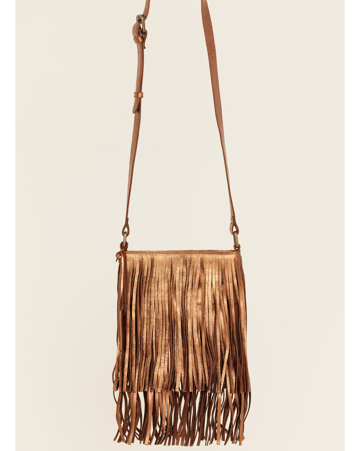 Idyllwind Women's Camarillo Metallic Fringe Suede Crossbody Bag