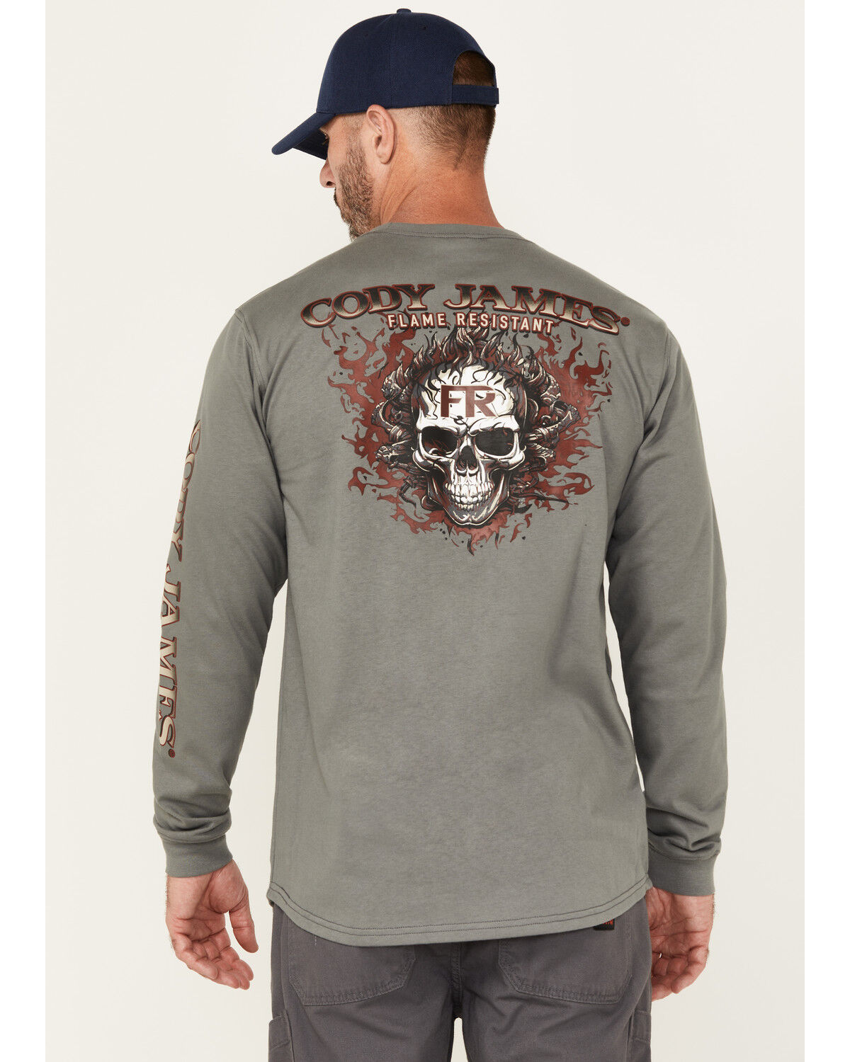 Cody James Men's FR Pyro Long Sleeve Graphic T-Shirt