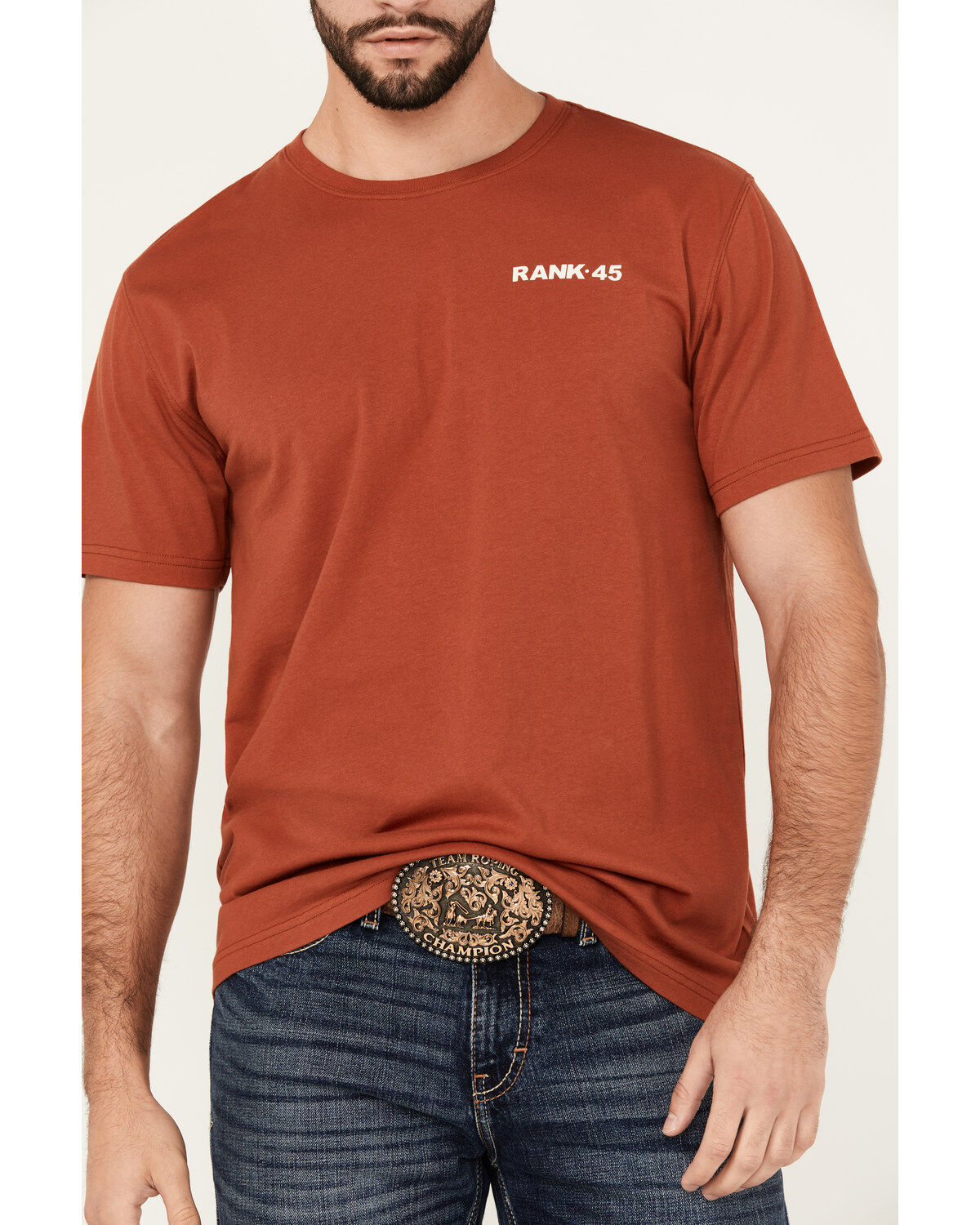 RANK 45® Men's Southwestern Logo Shield Short Sleeve Graphic T-Shirt