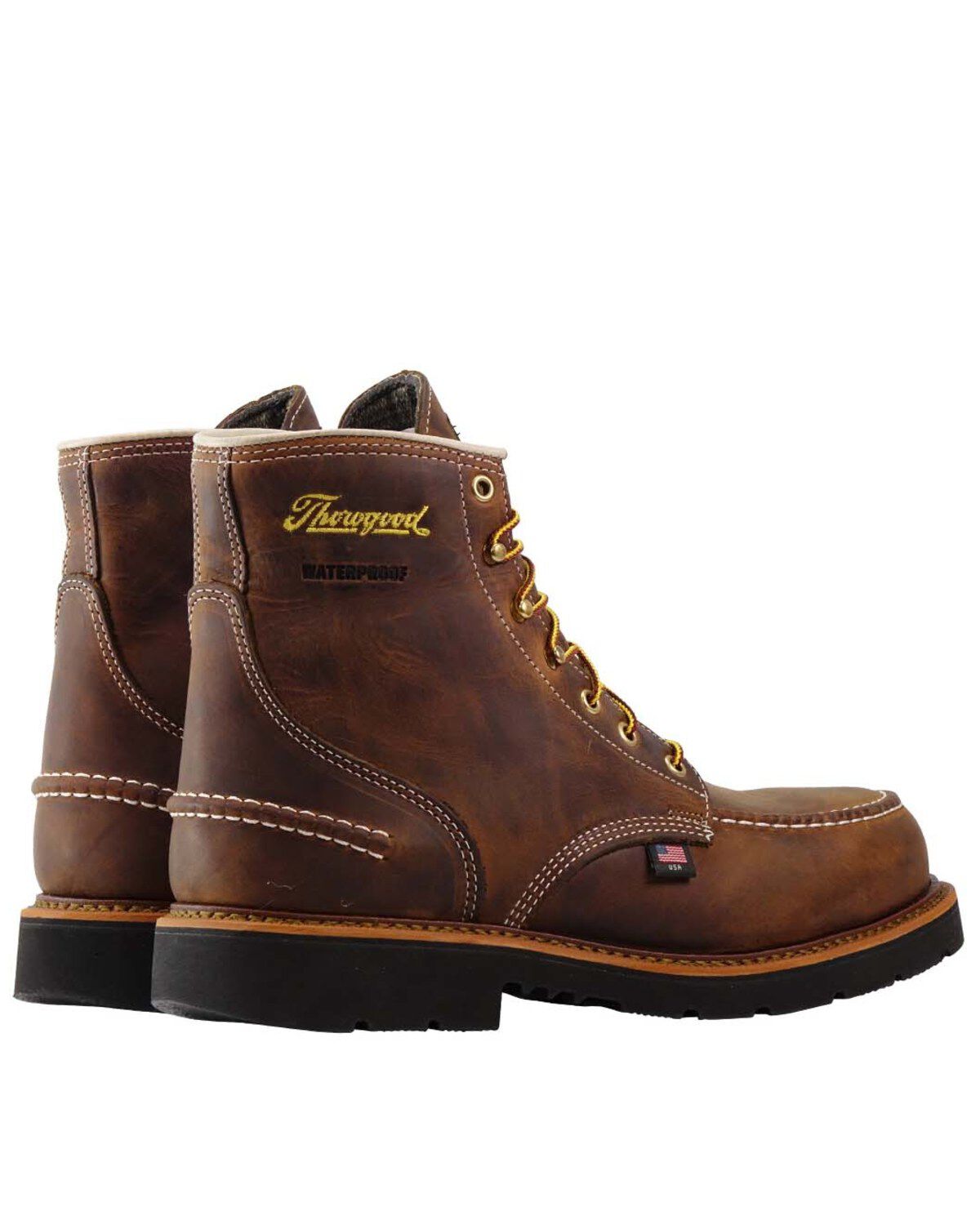 Thorogood Men's Crazyhorse USA Waterproof Work Boots - Steel Toe