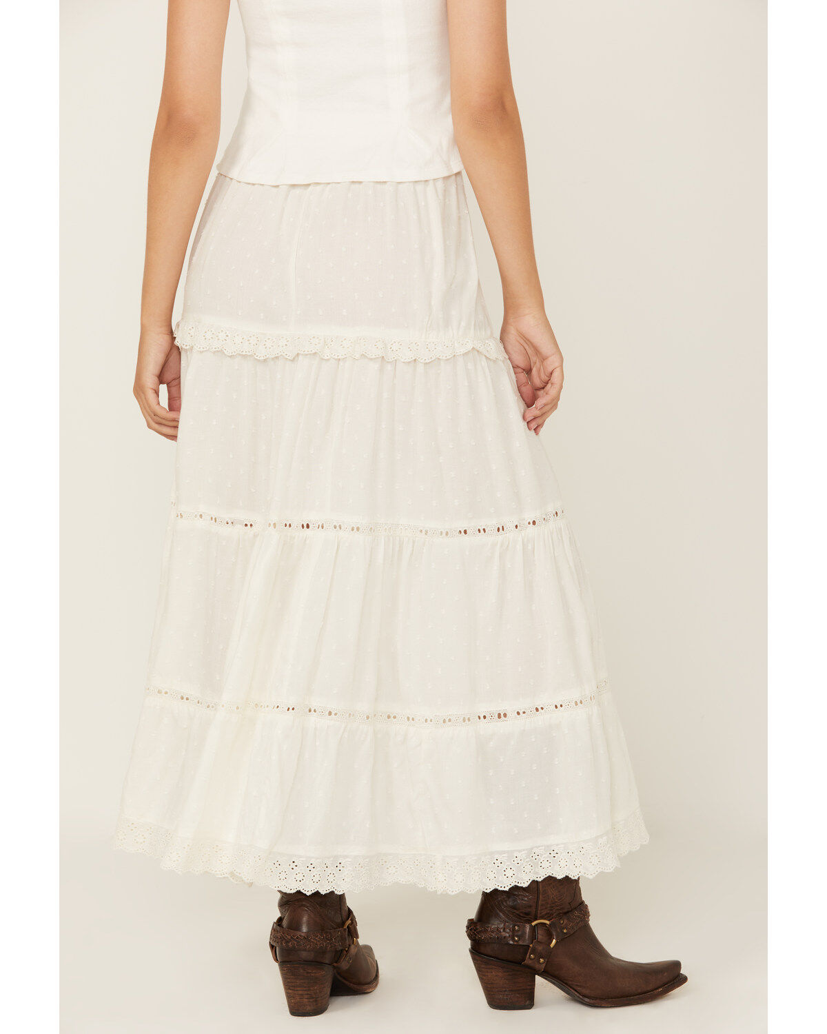 Angie Women's Tiered Midi Skirt