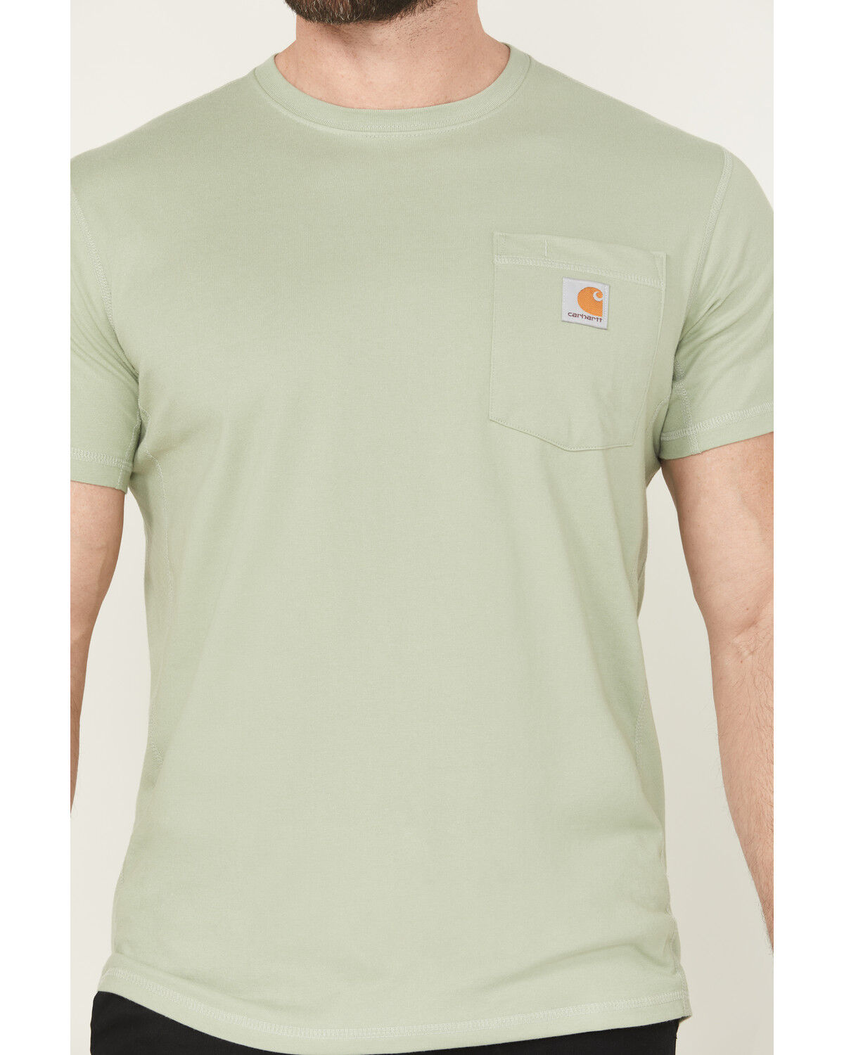 Carhartt Men's Force Relaxed Midweight Logo Pocket Short Sleeve Work T-Shirt