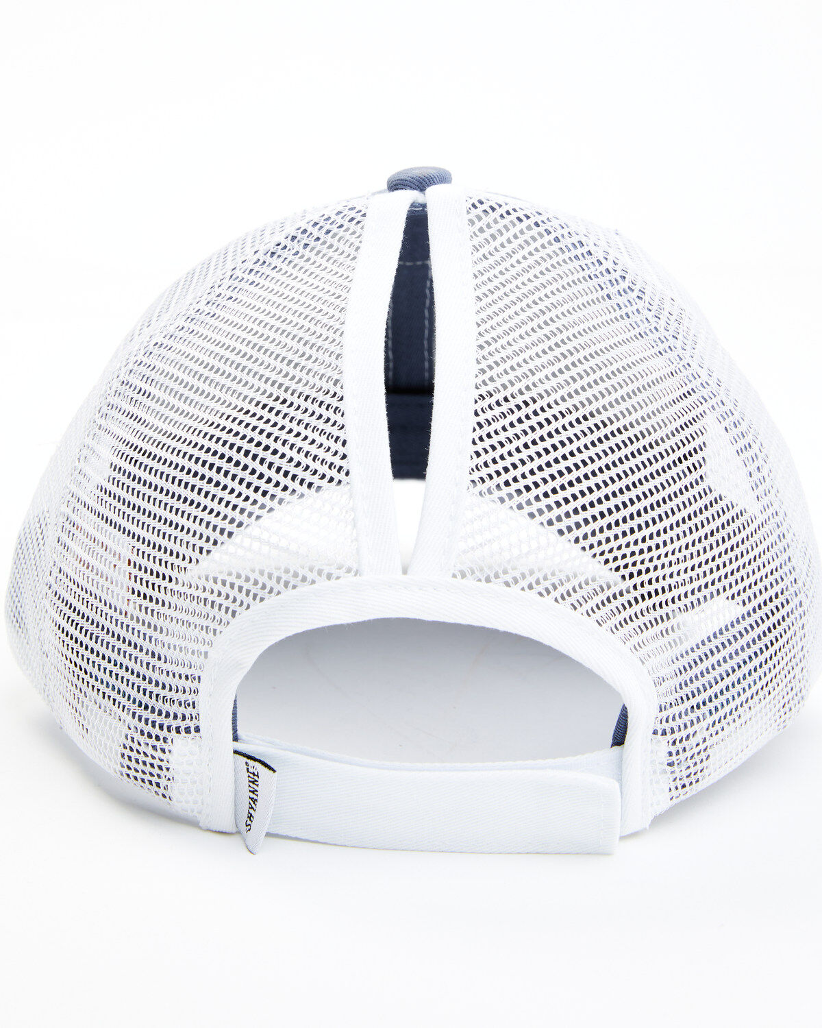 Shyanne Women's Leather Patch Pony Hole Mesh Ball Cap