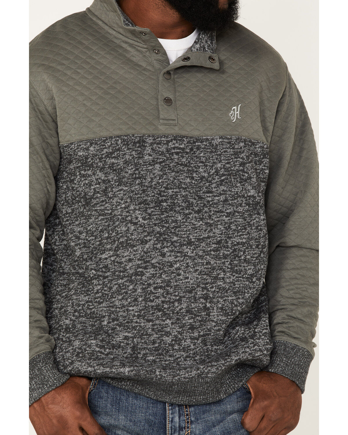 Hooey Men's Stevie 1/4 Snap Pullover