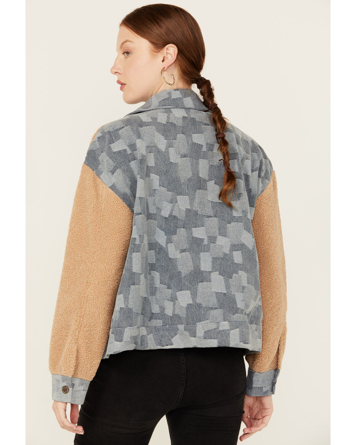 Miss Me Women's Fleece Moto Jacket