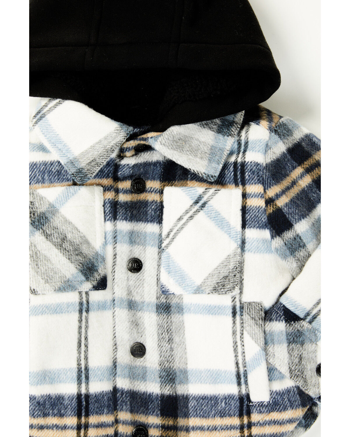 Urban Republic Infant Boys' Plaid Print Hooded Shirt Jacket