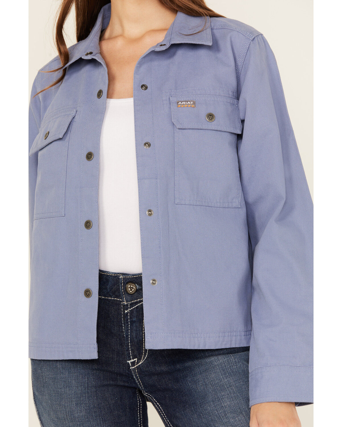 Ariat Women's Rebar Cropped Woven Work Shirt