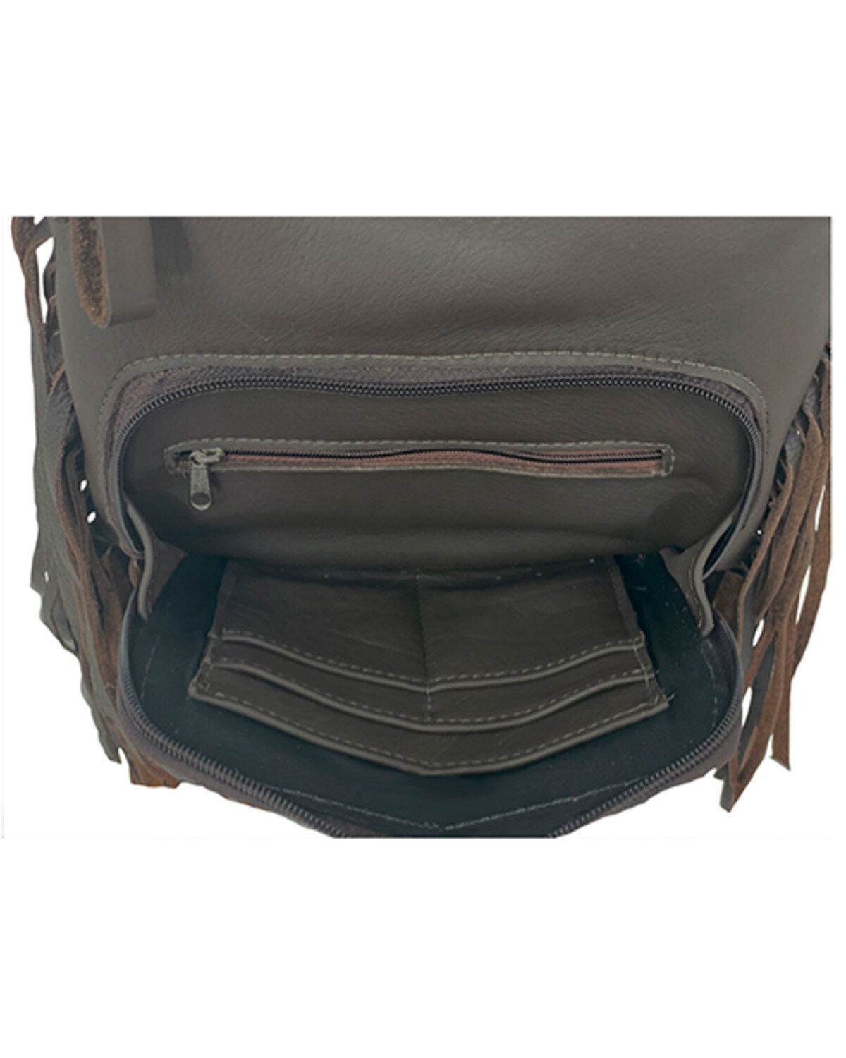 American West Women's Southwestern Tapestry Fringe Handbag