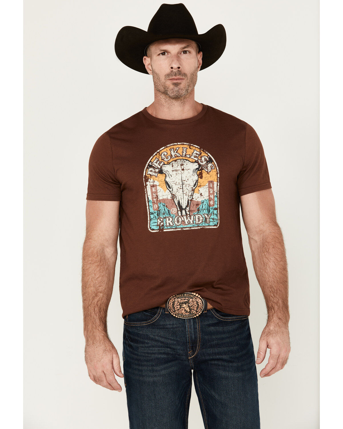 Rock & Roll Denim Men's Boot Barn Exclusive Reckless & Rowdy Short Sleeve Graphic T-Shirt