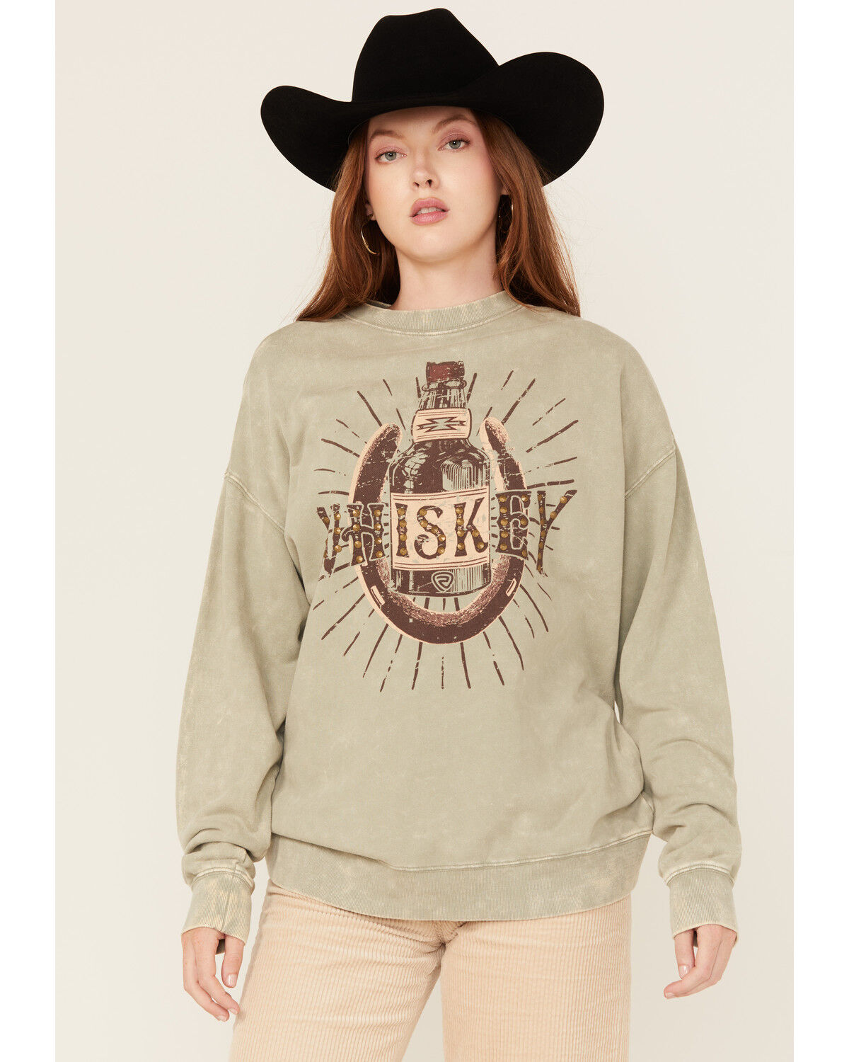 Rock & Roll Denim Women's Whiskey Graphic Sweatshirt