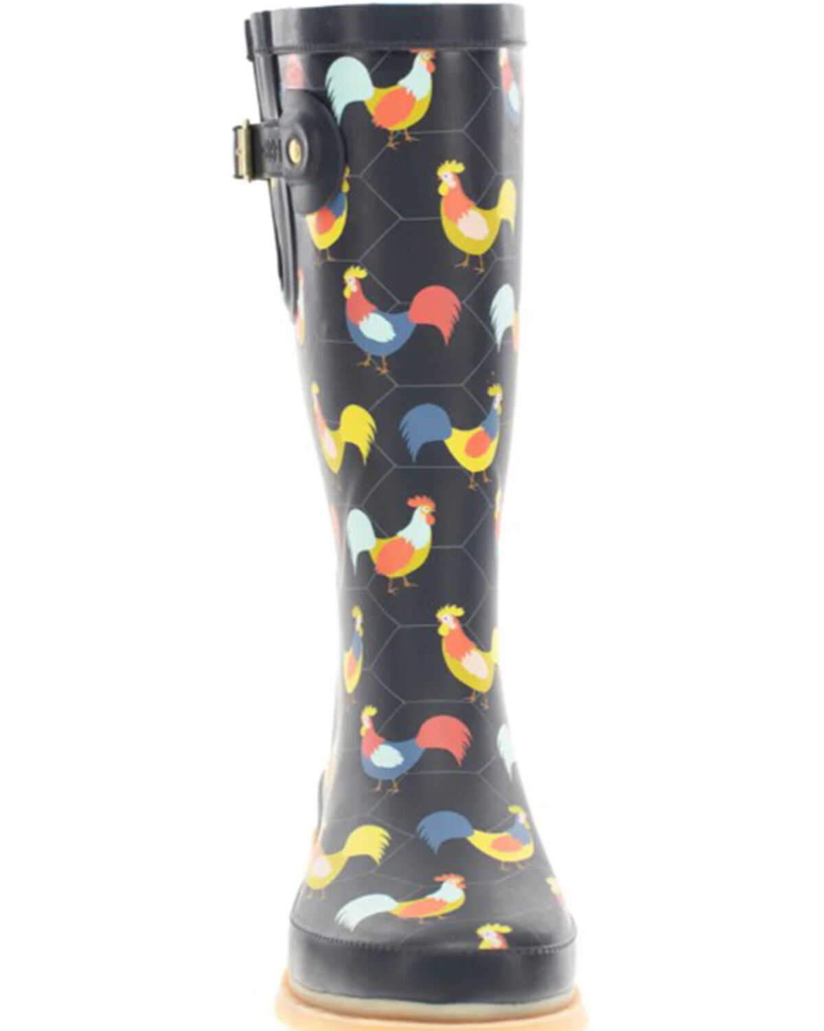 Western Chief Women's Chicken Print Tall Rain Boots - Round Toe