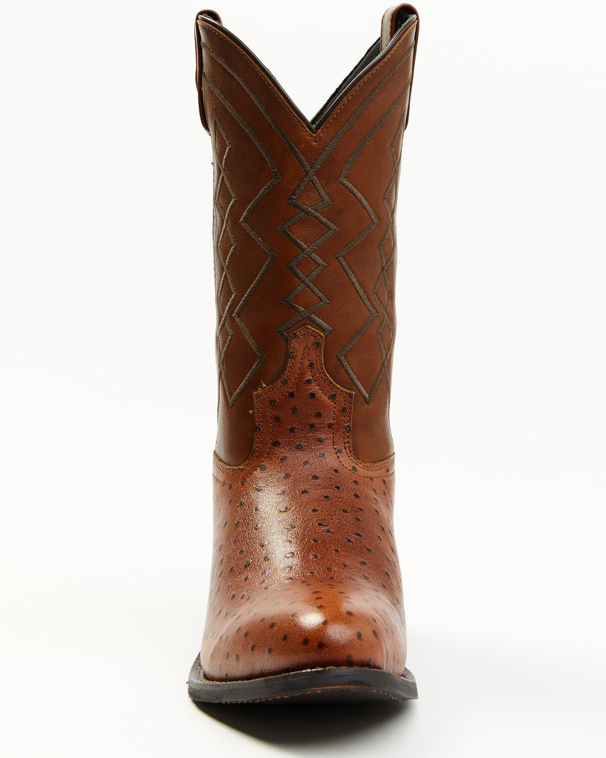 Laredo Men's Ostrich Print Western Boots - Round Toe