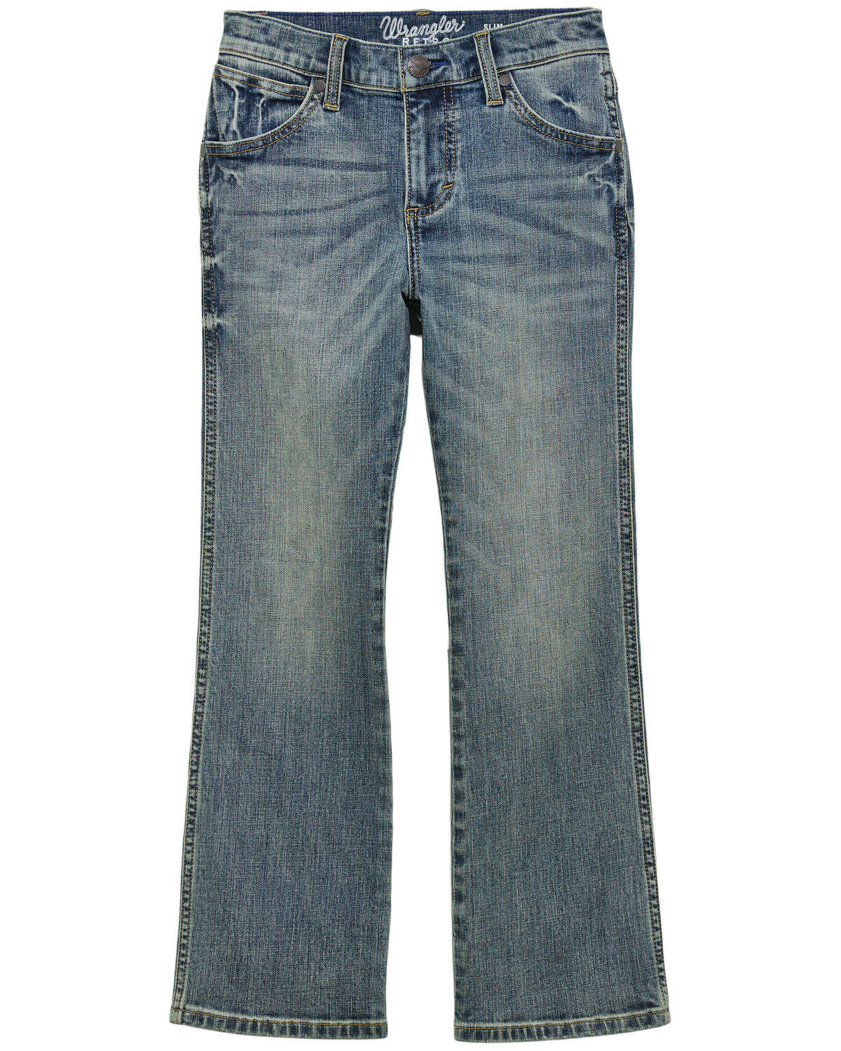Wrangler Retro Toddler Boys' Medium Wash Slim Bootcut Stretch Denim Jeans