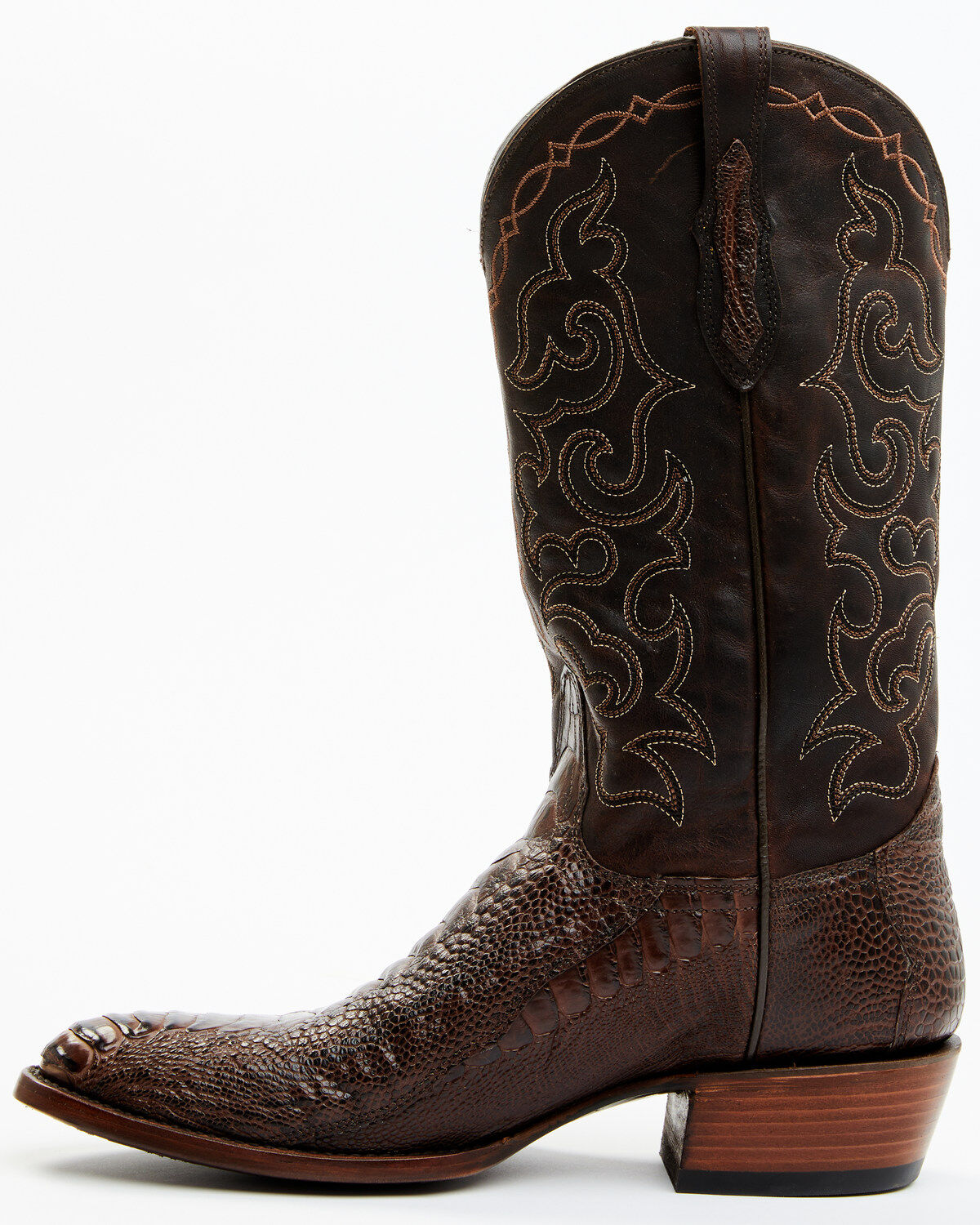 Cody James Men's Exotic Ostrich Leg Western Boots - Round Toe