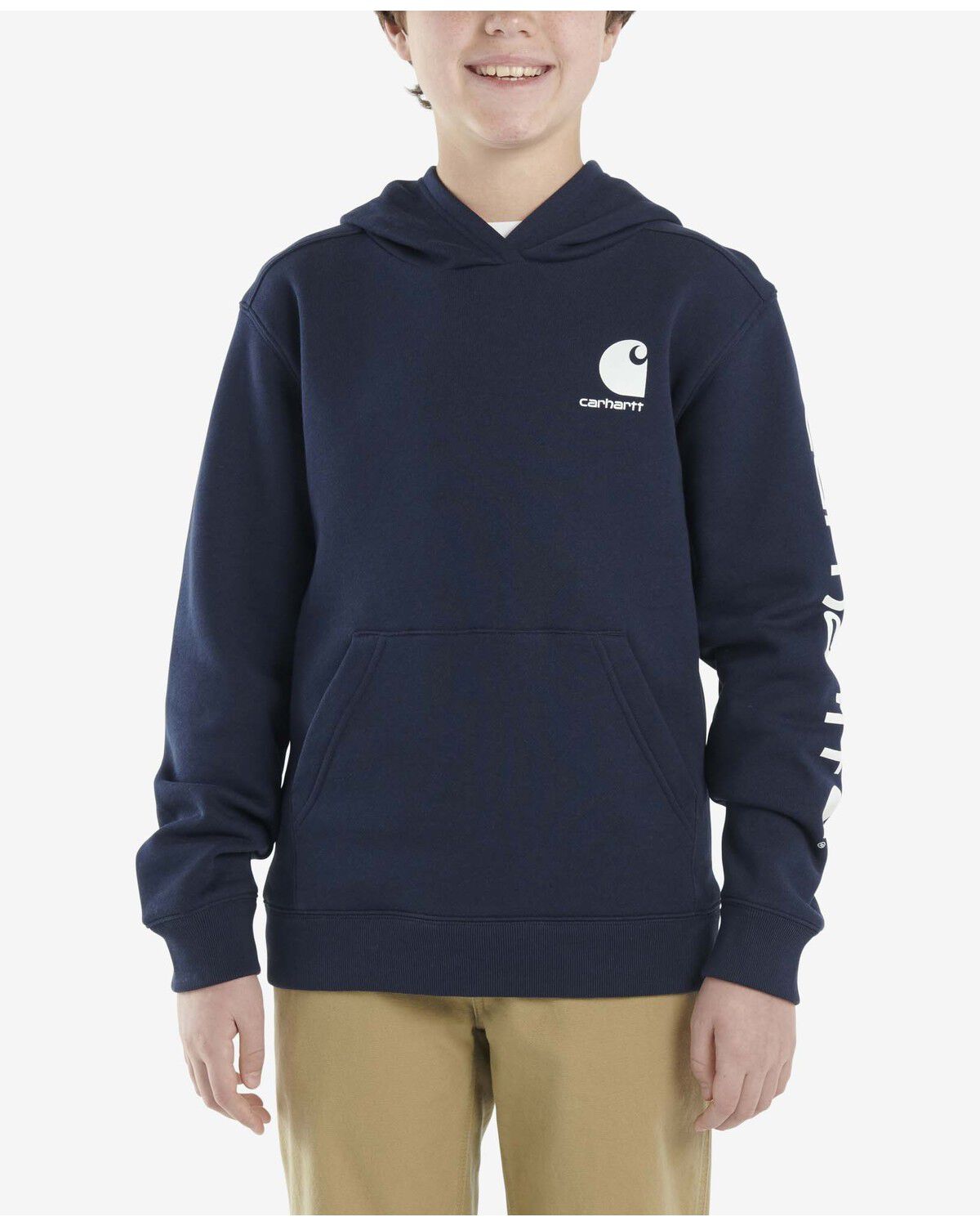 Carhartt Little Boys' Solid Logo Hooded Sweatshirt