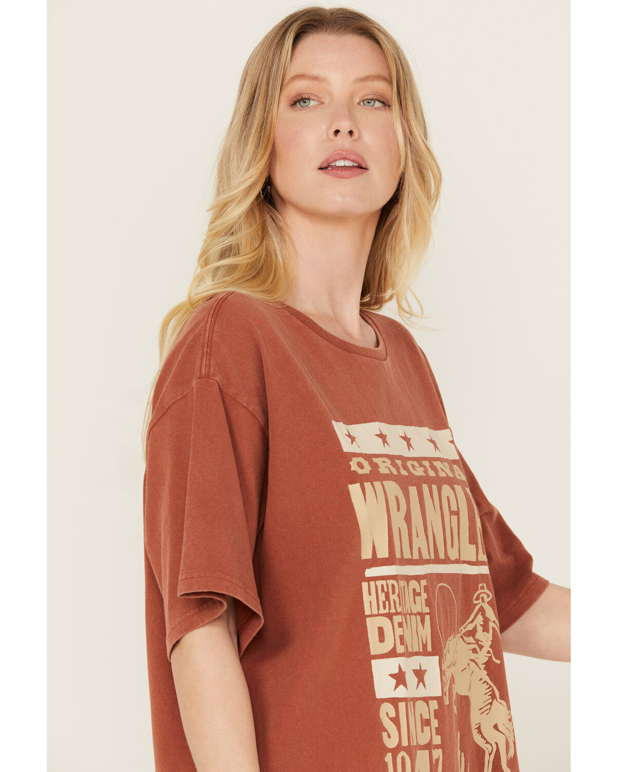 Wrangler Women's OG Cowboy Logo Short Sleeve Graphic Tee
