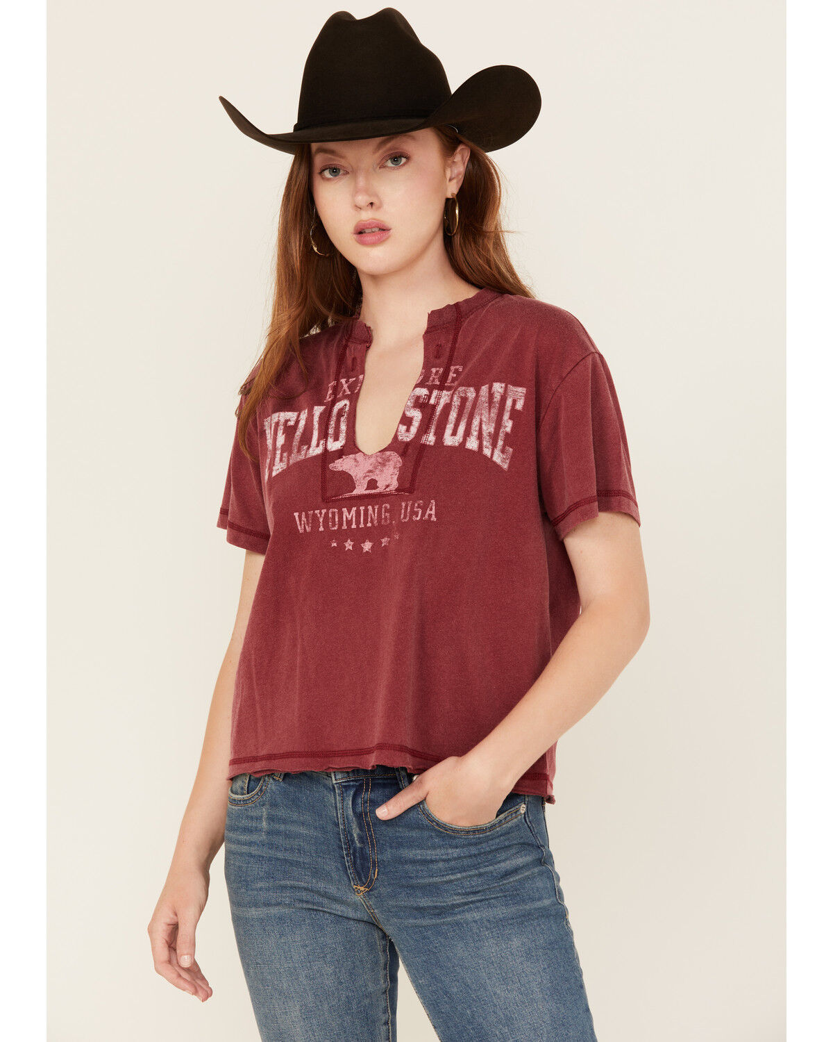 Youth in Revolt Women's Yellowstone Short Sleeve Graphic Tee