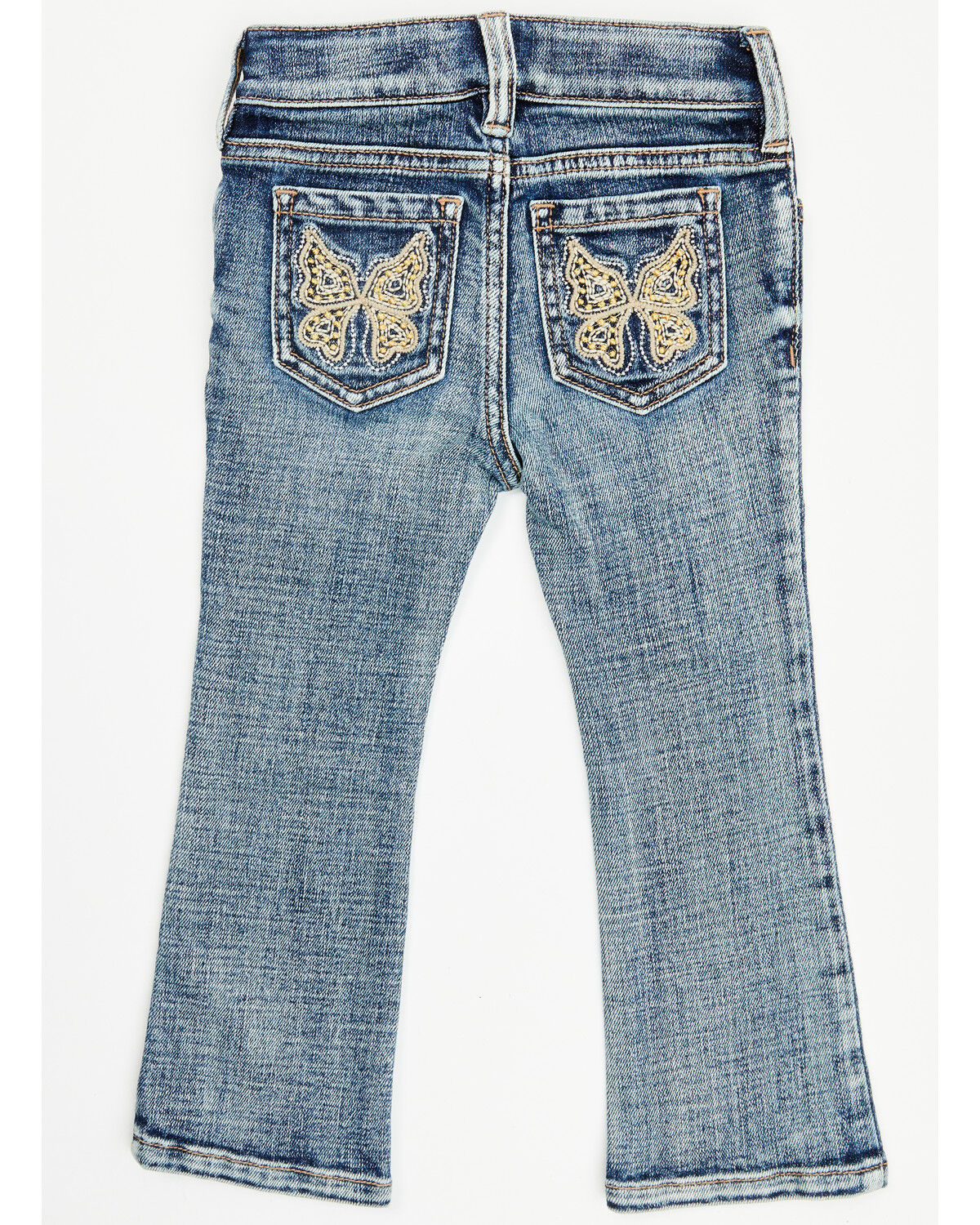 Shyanne Toddler Girls' Dawn Studded Back Bootcut Stretch Denim Jeans