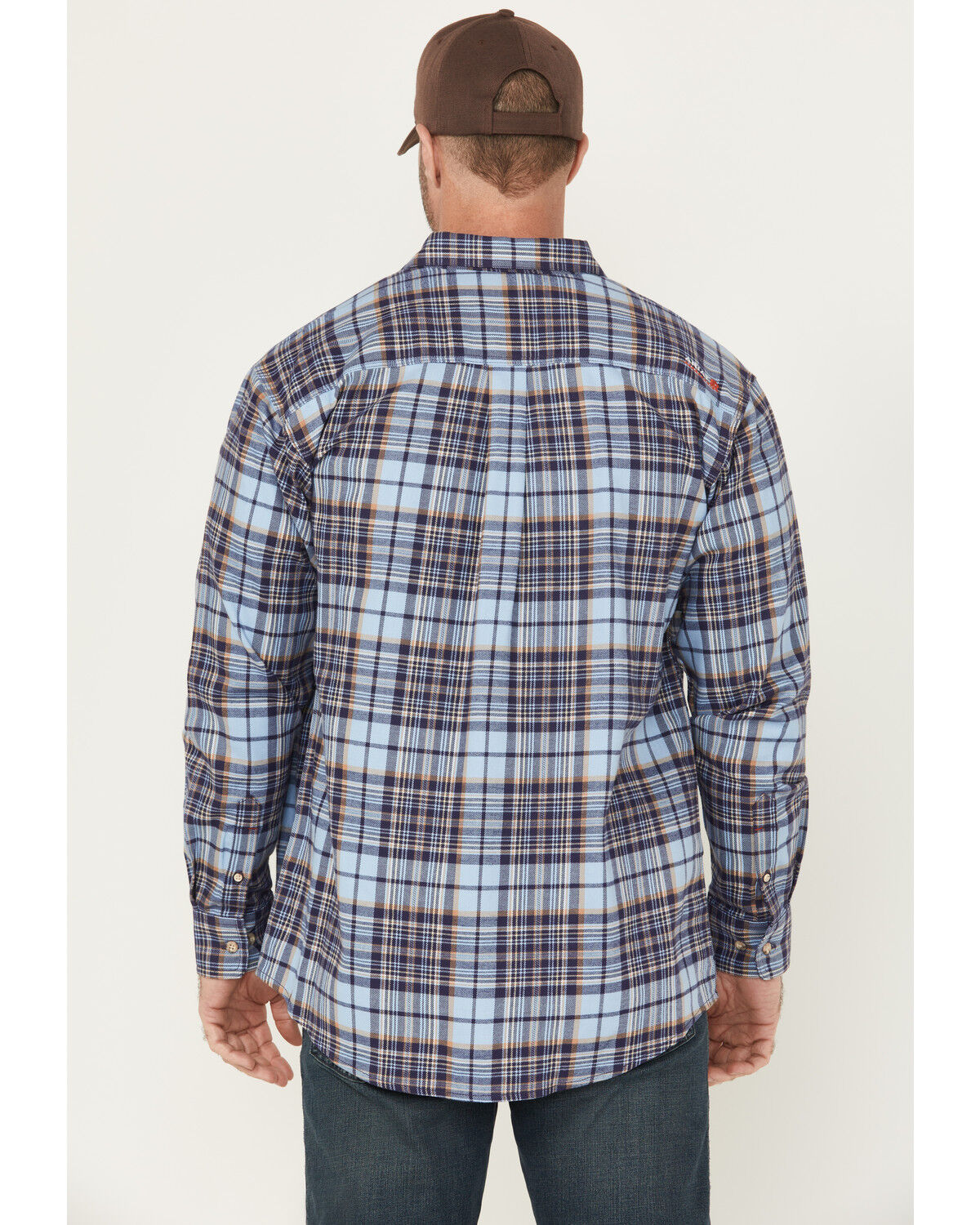 Ariat Men's FR Cienega Plaid Print Long Sleeve Button-Down Work Shirt